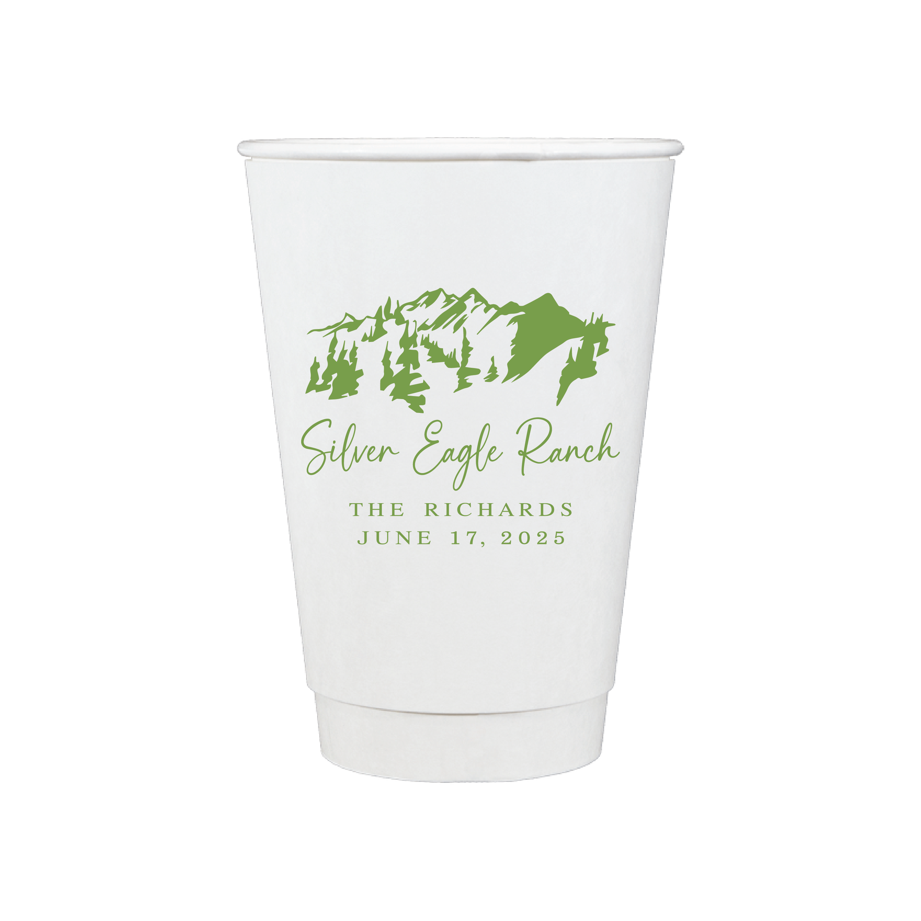 Custom Monogram Personalized Wedding Paper Cups - Cup - Paper Cup