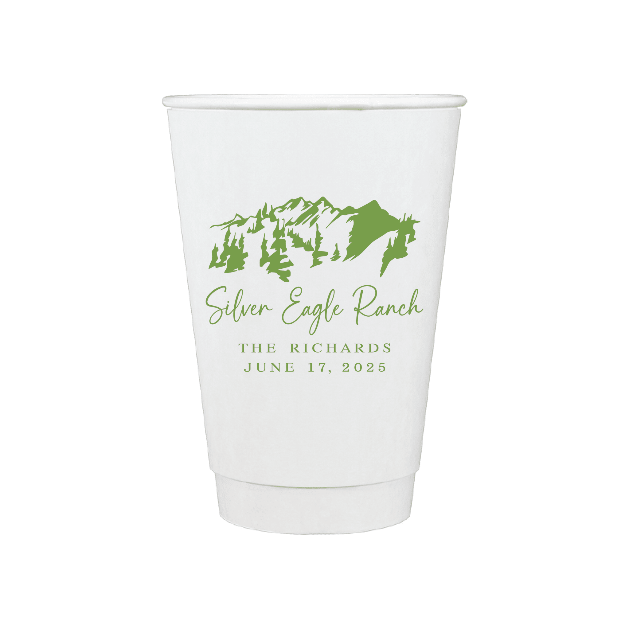 Custom Monogram Personalized Wedding Paper Cups - Cup - Paper Cup