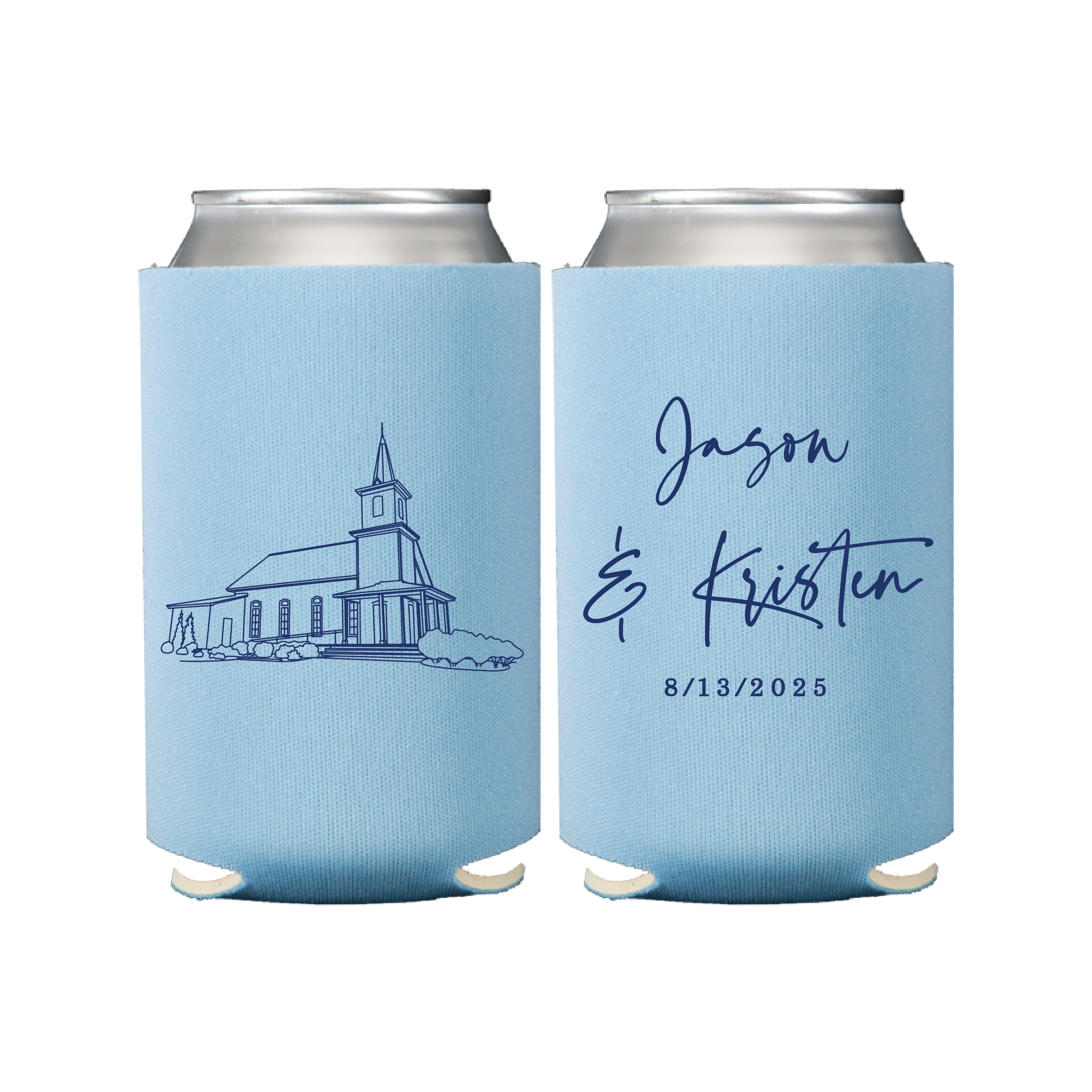 Custom Illustrated Venue Can Coolers - Can Cooler - Venue