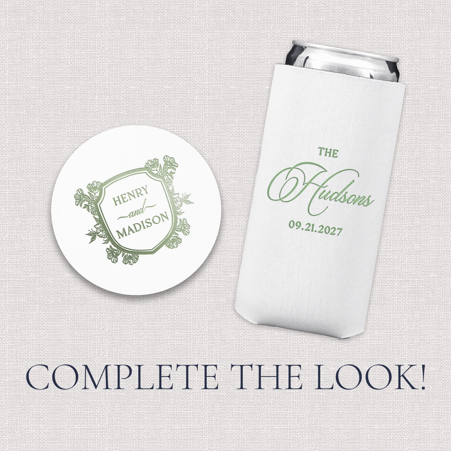 Floral Toile Signature Wedding Bundle - upsell matching accessories