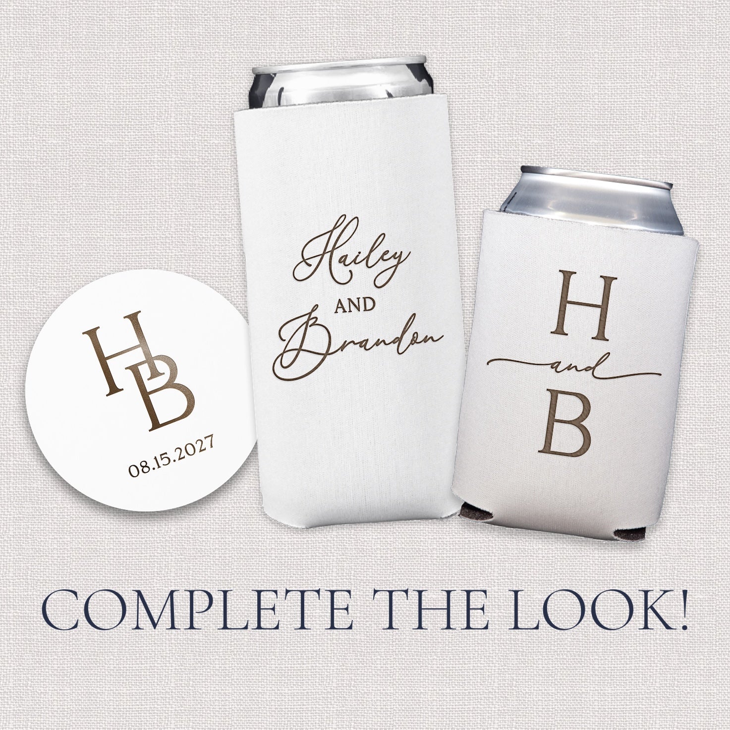 Modern Initial Wedding Bundle Upsell Products - Rubi and Lib