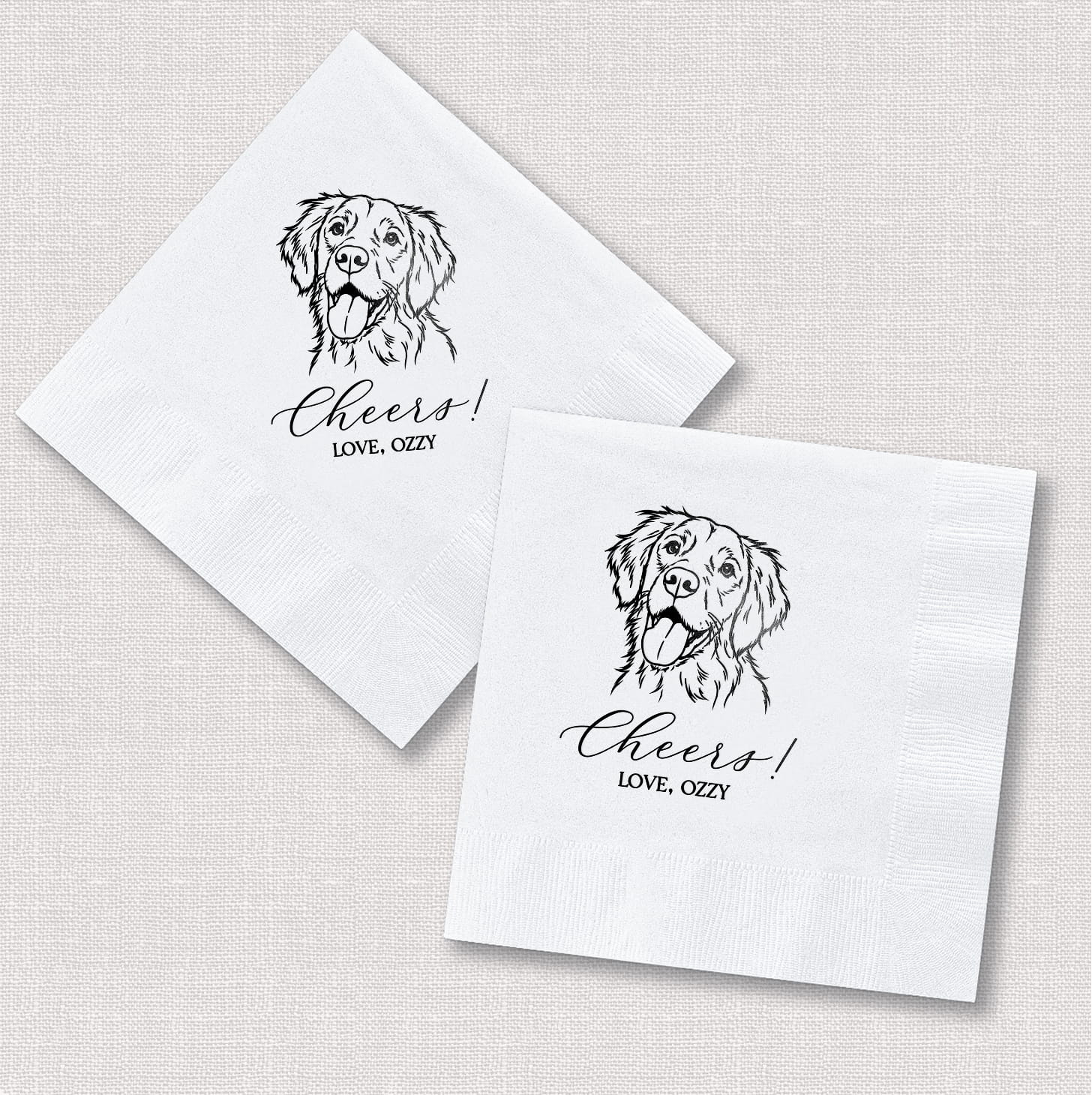 Pet Wedding Cheers square and diamond acrylic coasters — personalized pet wedding coasters