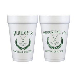 Groom's Golf Par-Tee Bachelor Party Foam Cups