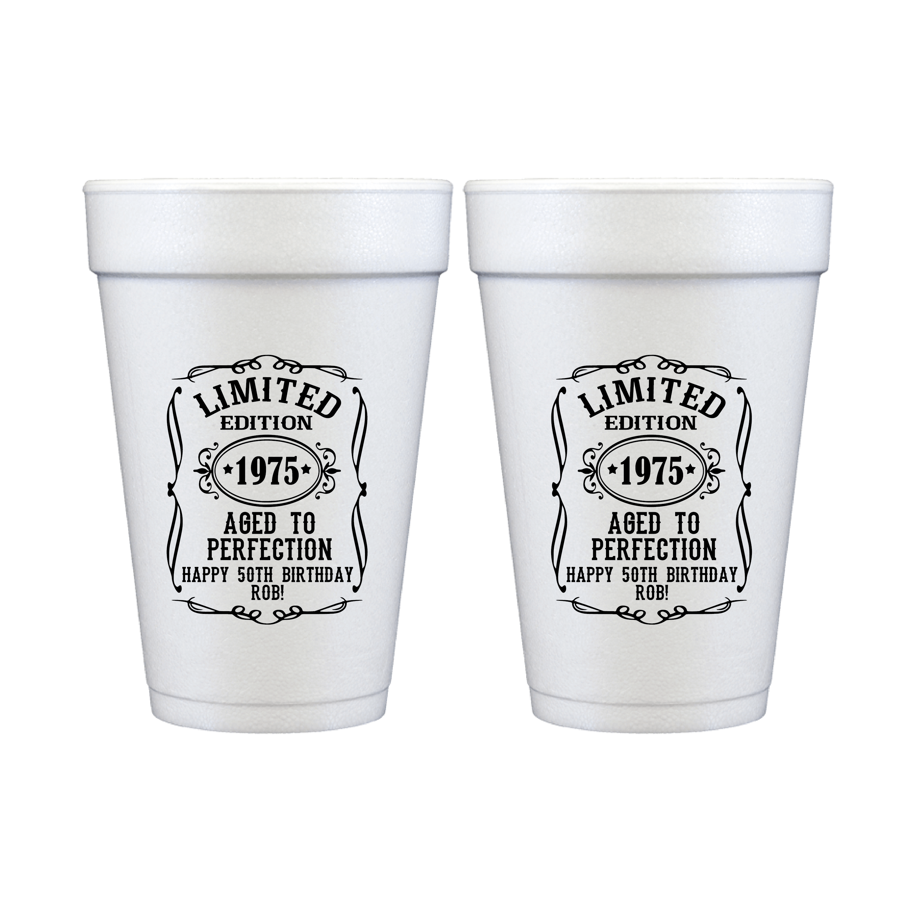 Aged to Perfection Birthday Foam Cups