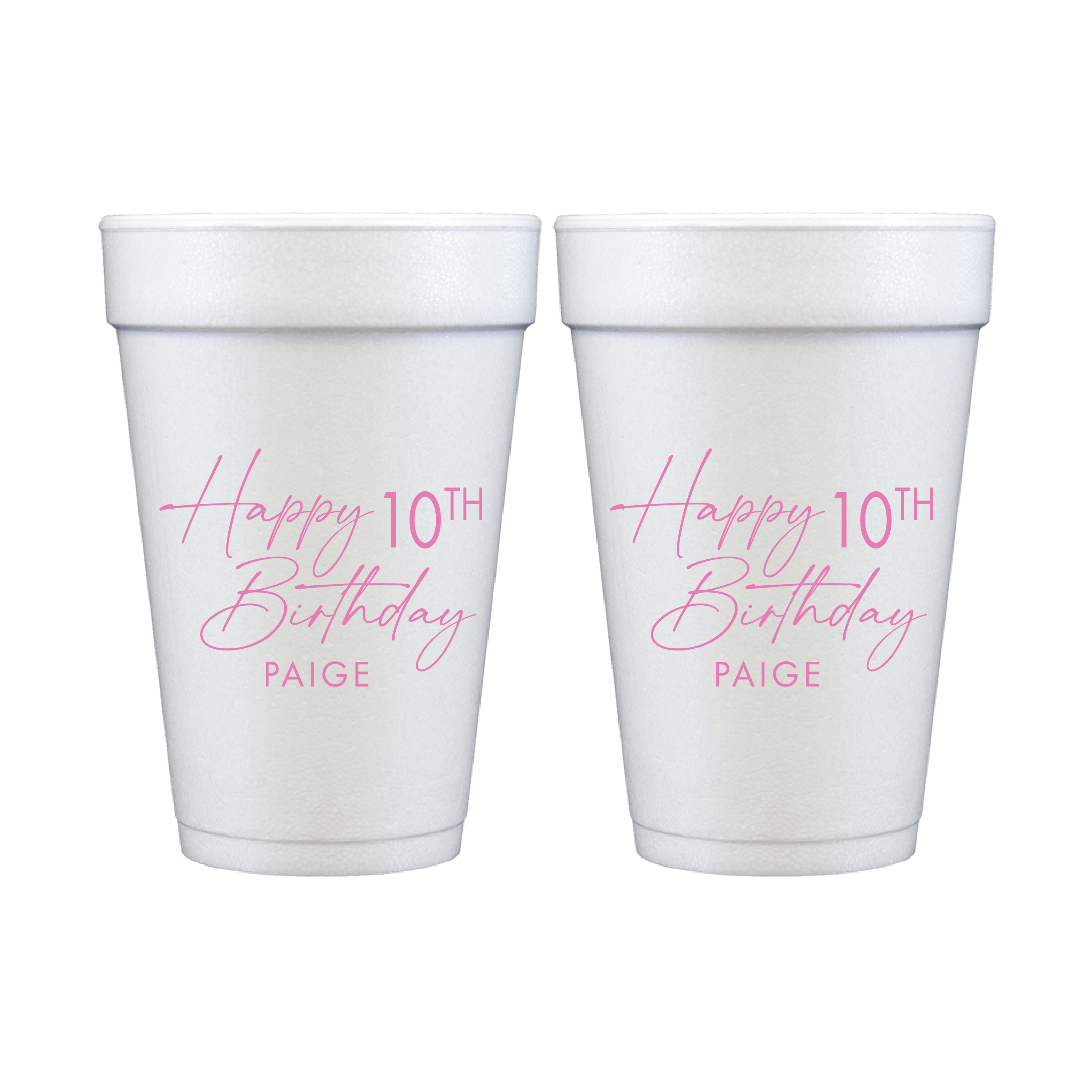 Happy Birthday Bash Foam Cups