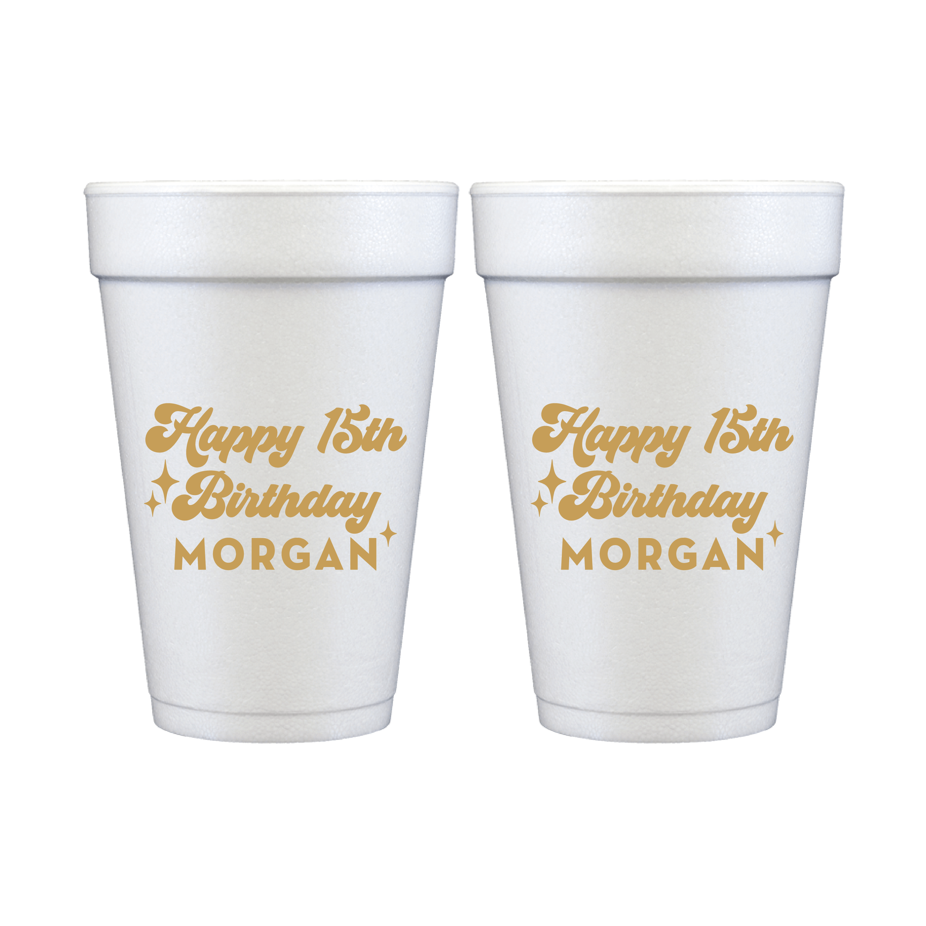 Retro Teen Birthday Bash Foam Cups