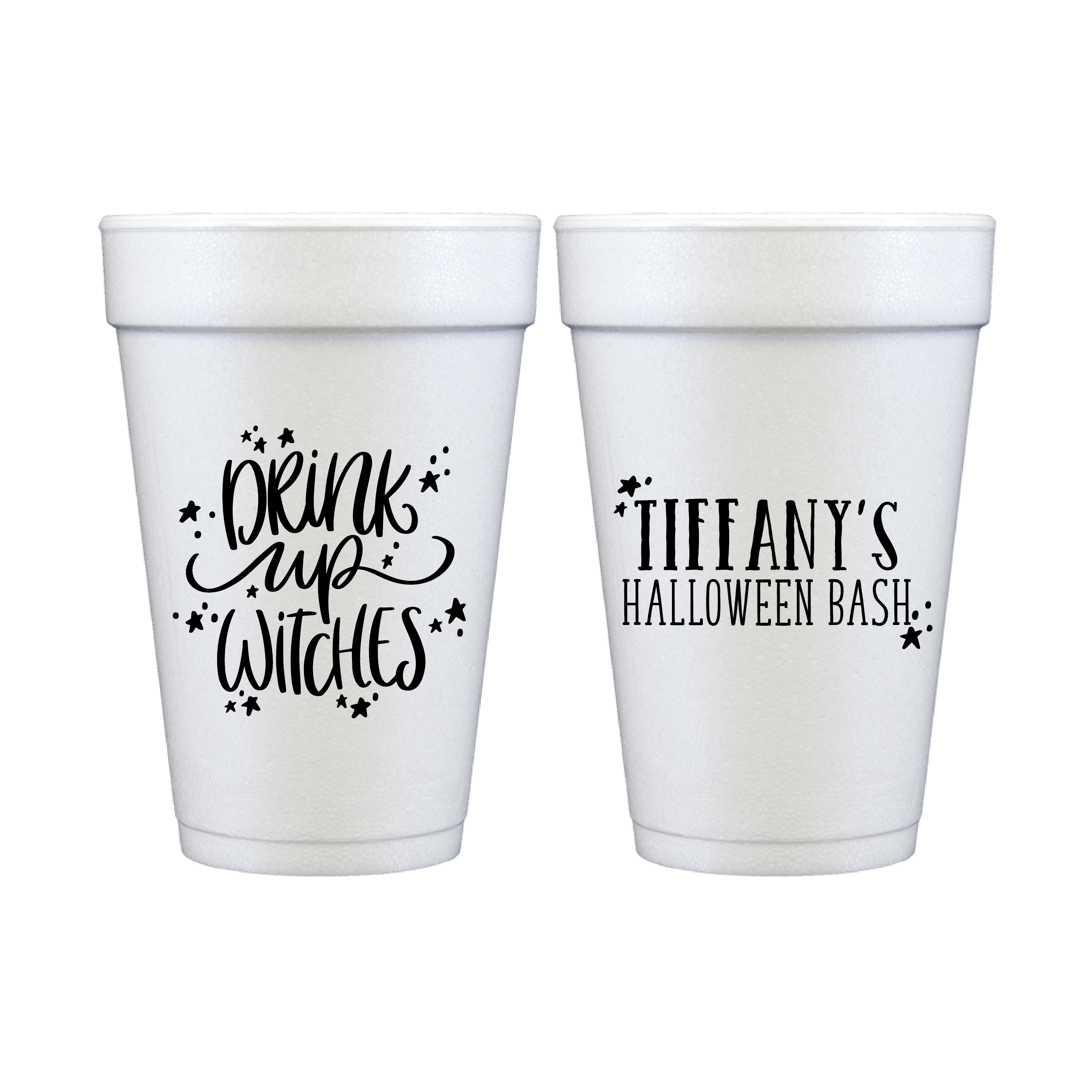 Drink Up Witches Personalized Foam Cups