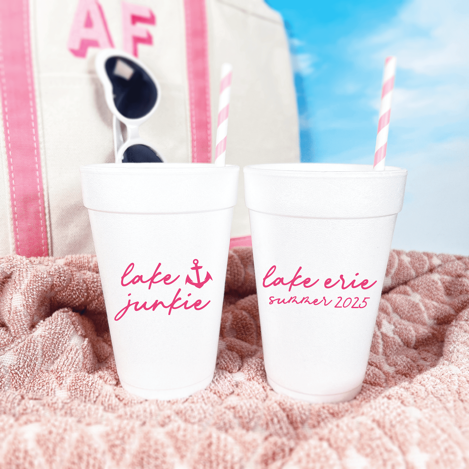Lake Junkie Foam Cups