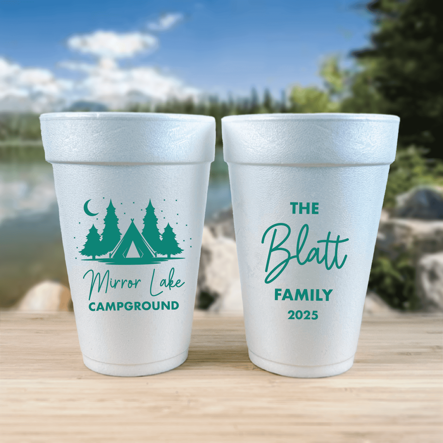 Lake & Camp Adventures Foam Cups