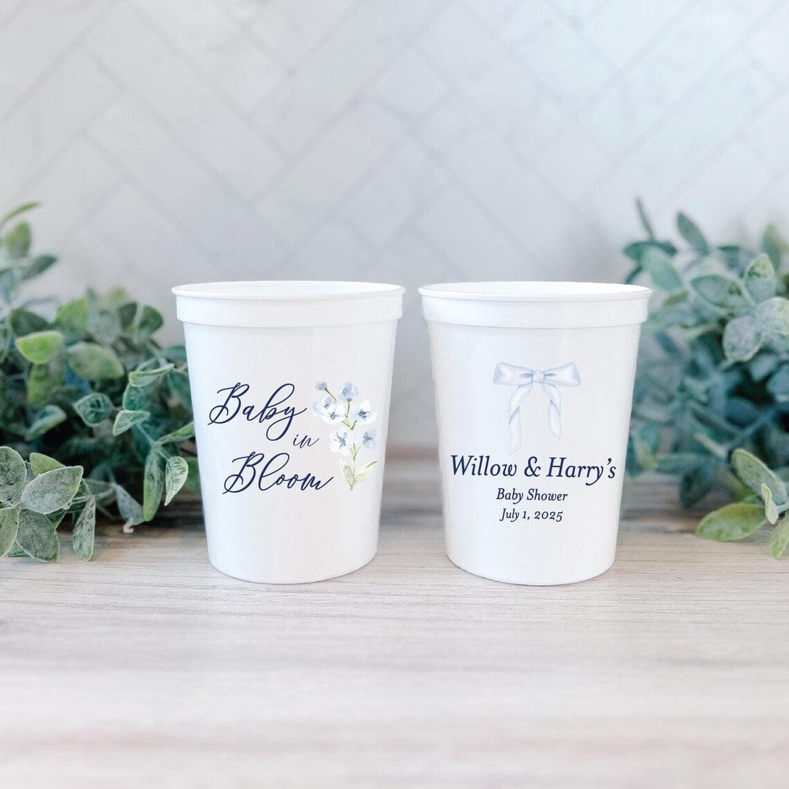 Baby In Bloom Baby Shower Full Color Stadium Cups - Cup - Stadium Full Color