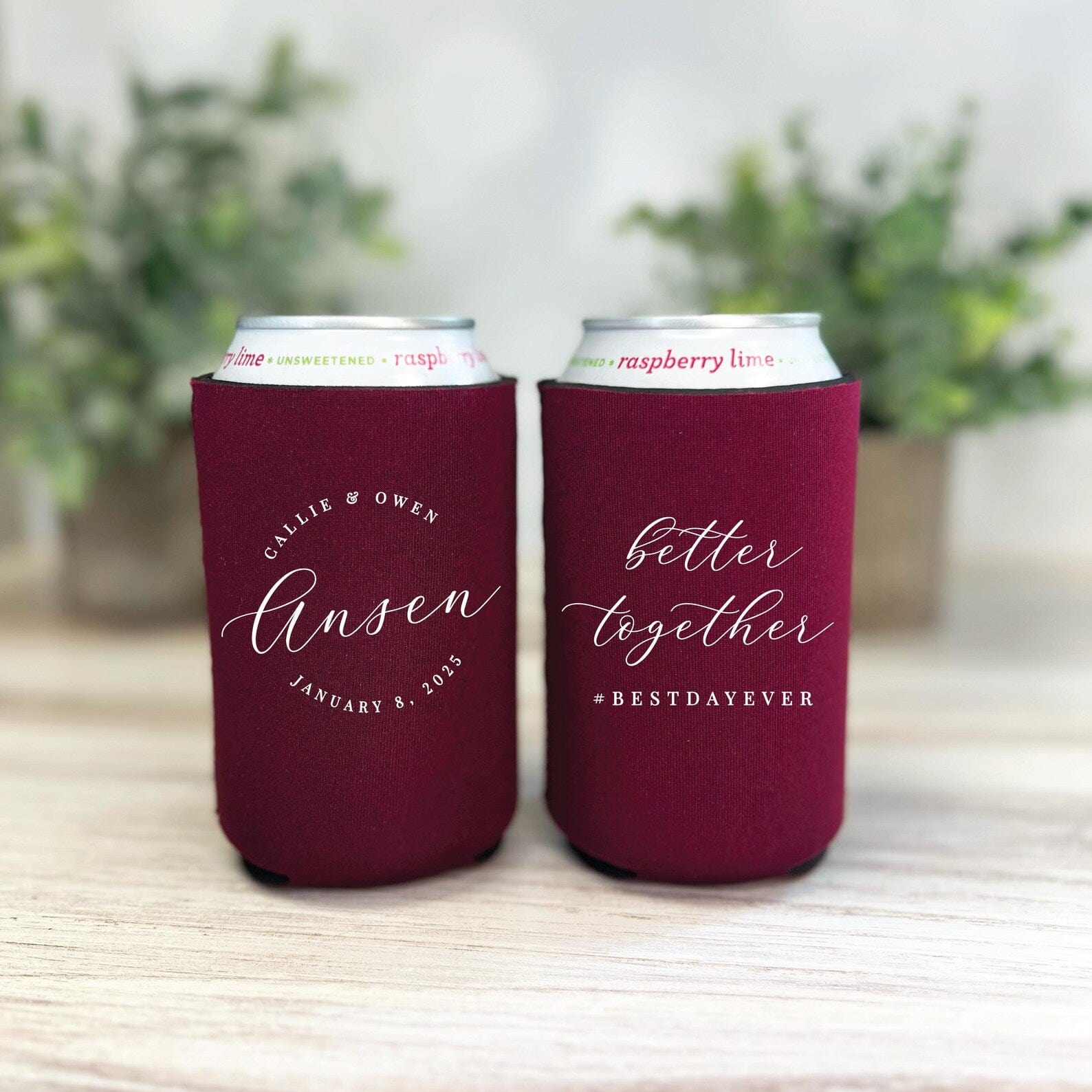 Better Together Wedding Reception Bar Can Coolers - Can Cooler