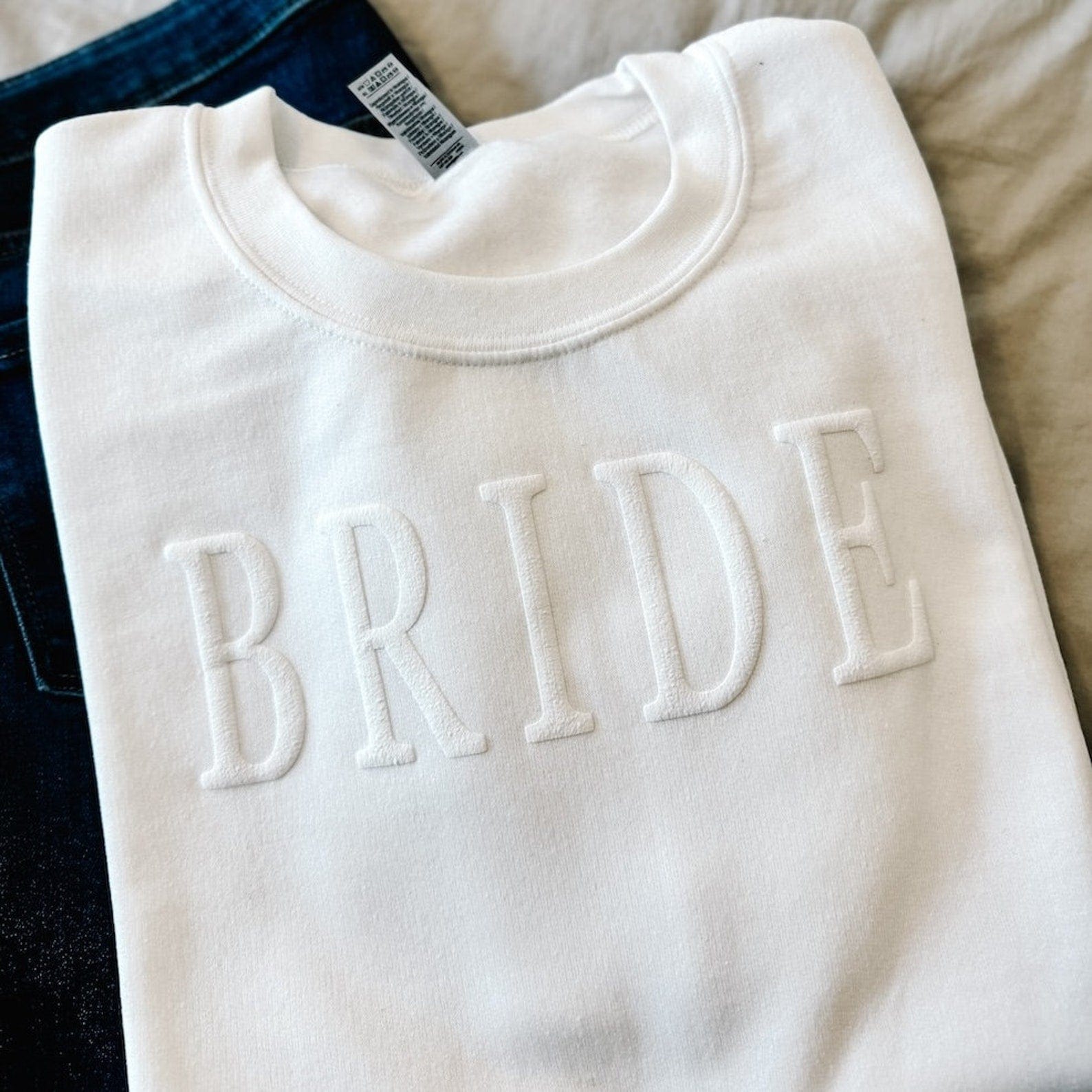 Bride Embossed Puff Print T-Shirt - Puff Print - Tshirt