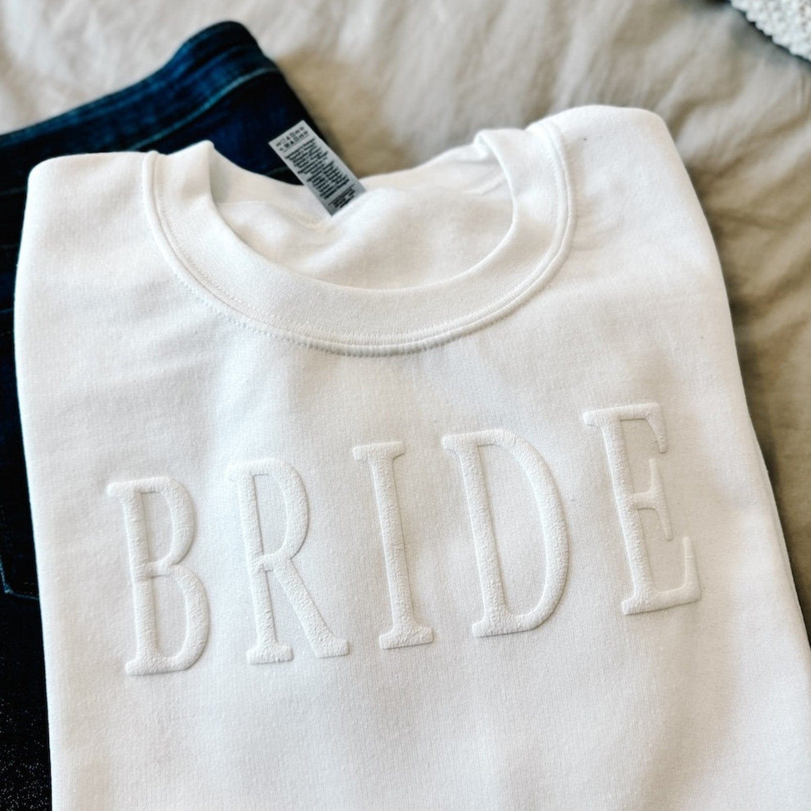 Bride Embossed Puff Print T-Shirt - Puff Print - Tshirt