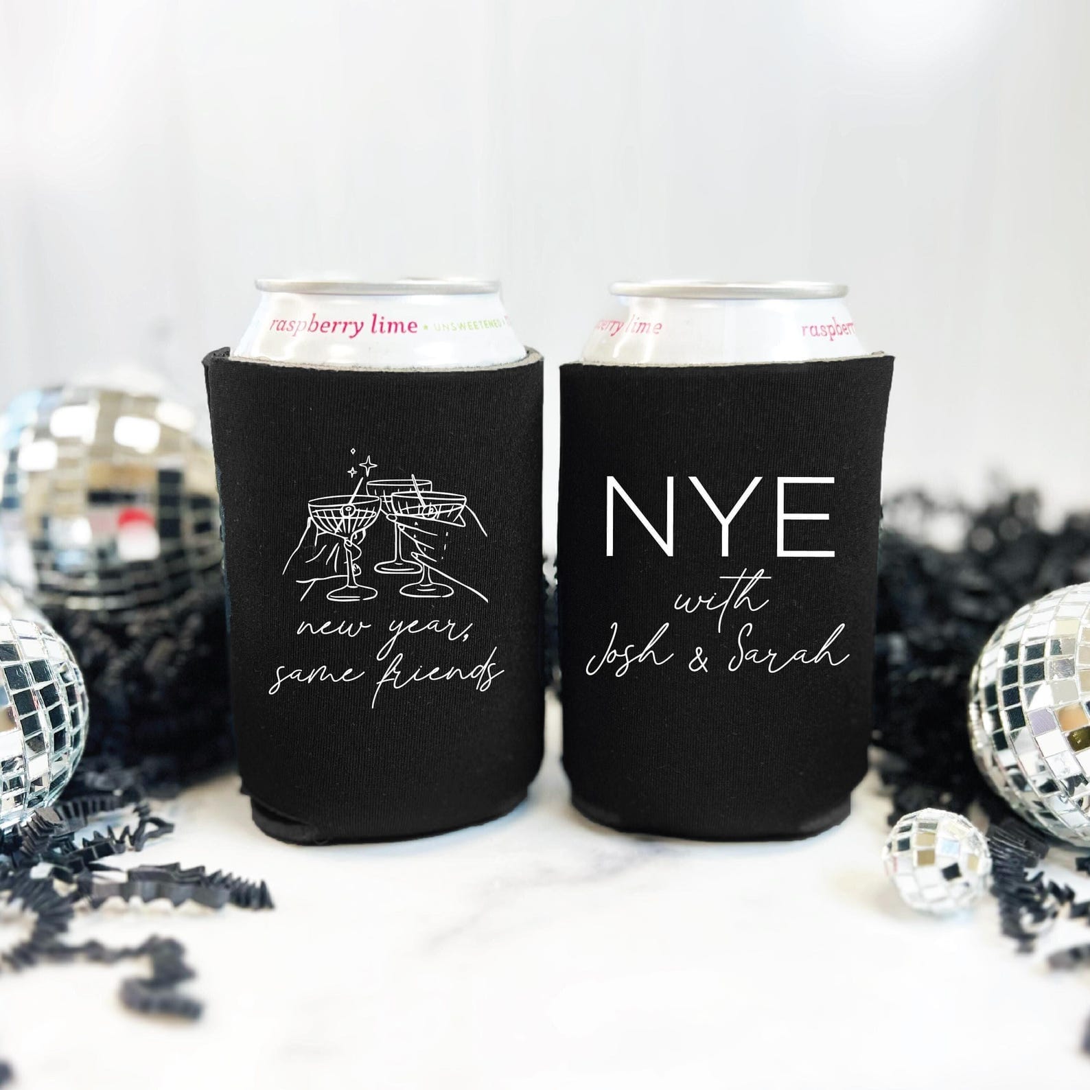 New Year, Same Friends NYE Can Coolers - Can Cooler