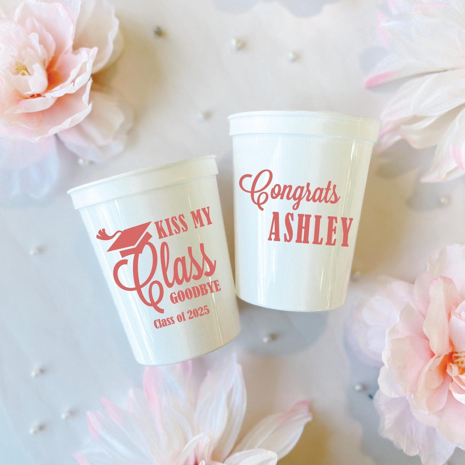 Kiss My Class Goodbye Graduation Stadium Plastic Cups - Cup - Stadium