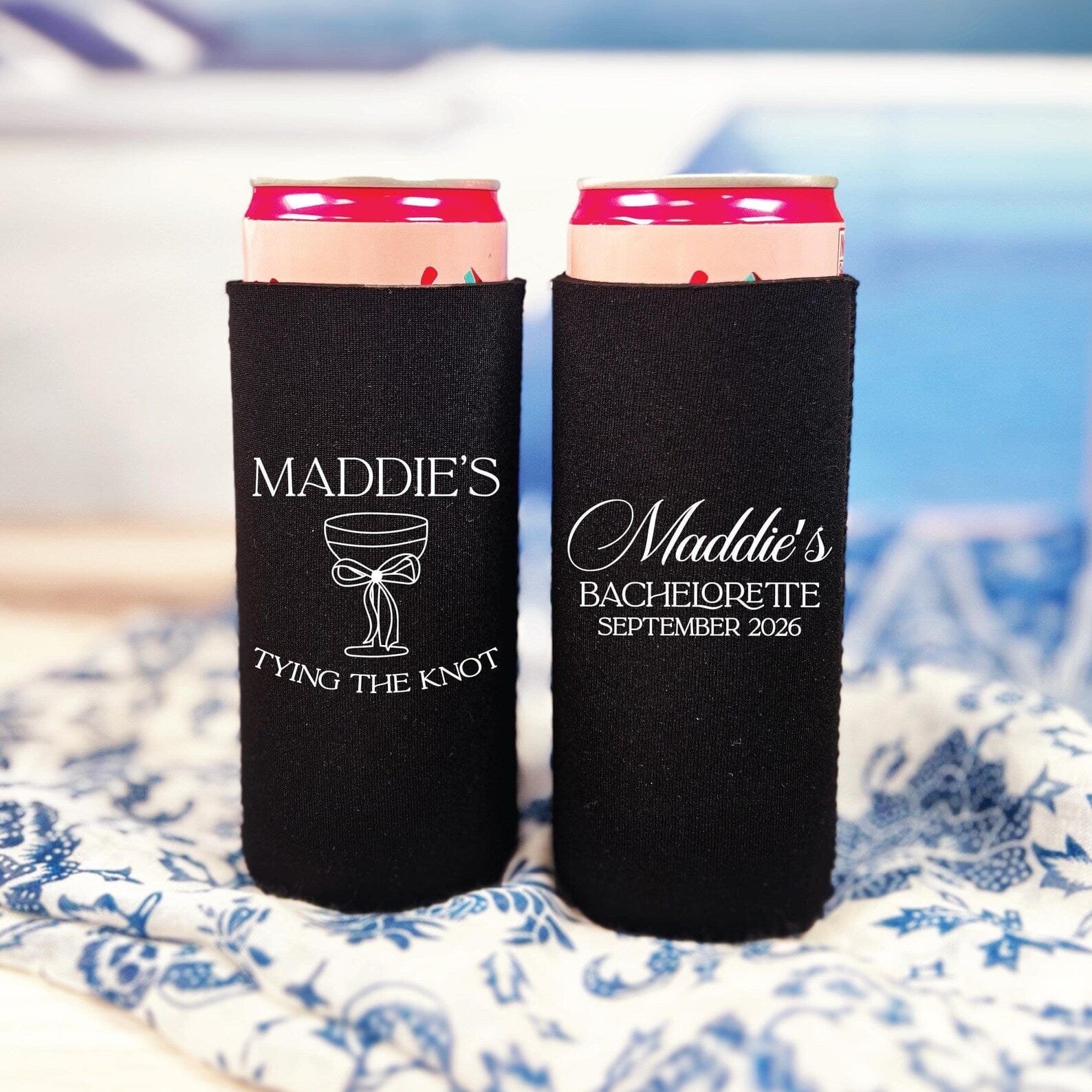 Tying The Knot Slim Can Cooler - Can Cooler - Slim