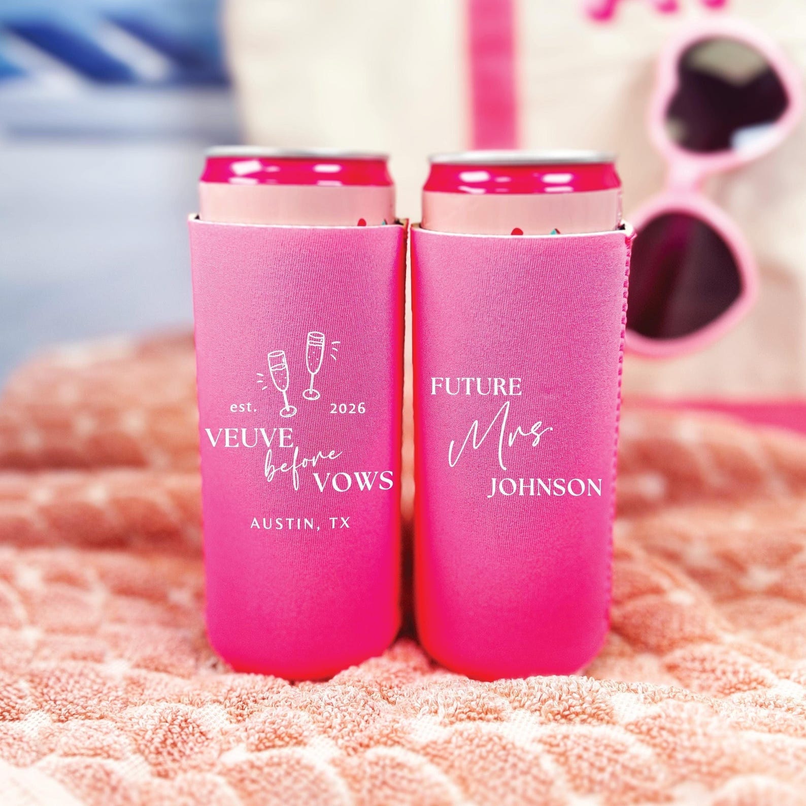 Veuve Before Vows Bachelorette Slim Can Cooler - Can Cooler - Slim