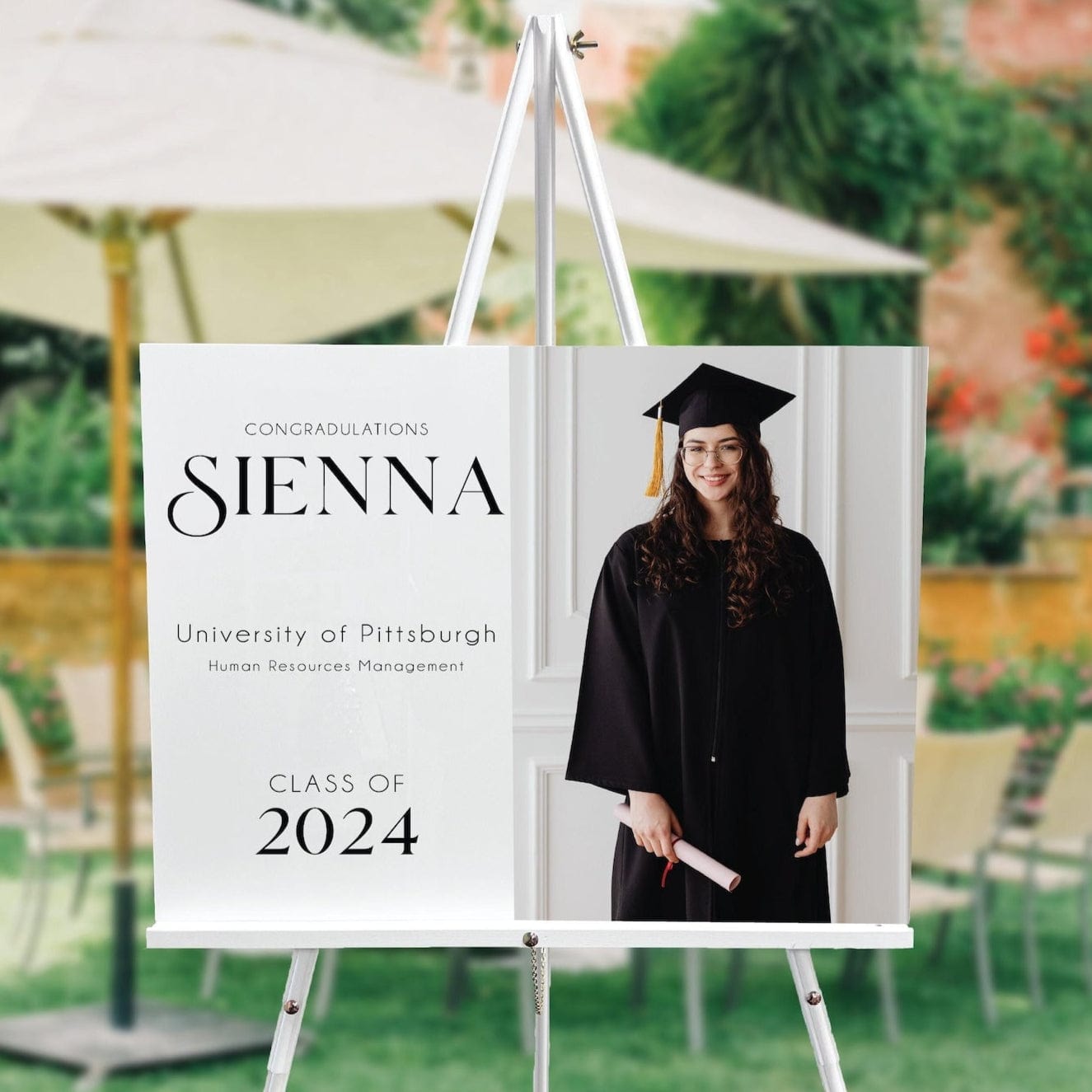 Custom Graduation Photo Personalized Sign - Welcome Sign
