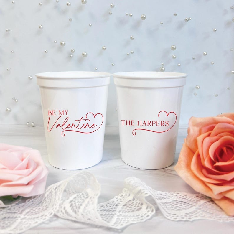 Be My Valentine Party Stadium Cups - Cup - Stadium