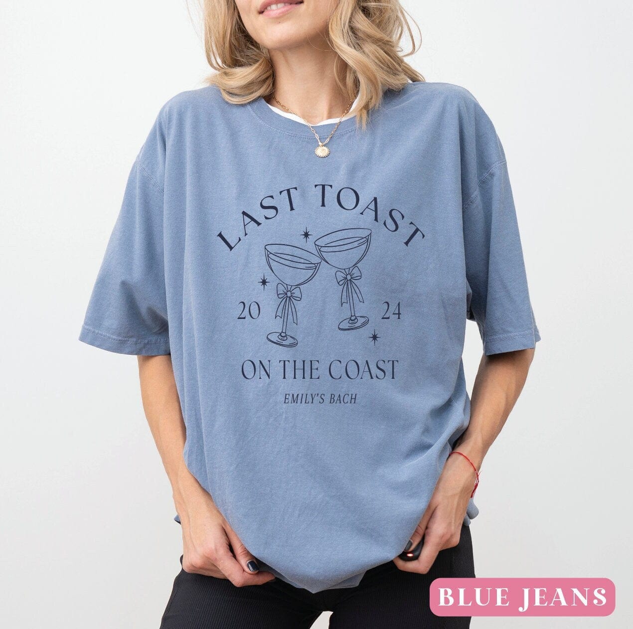 Last Toast on the Coast Bachelorette T-Shirt - T-Shirt Bachelorette DTF