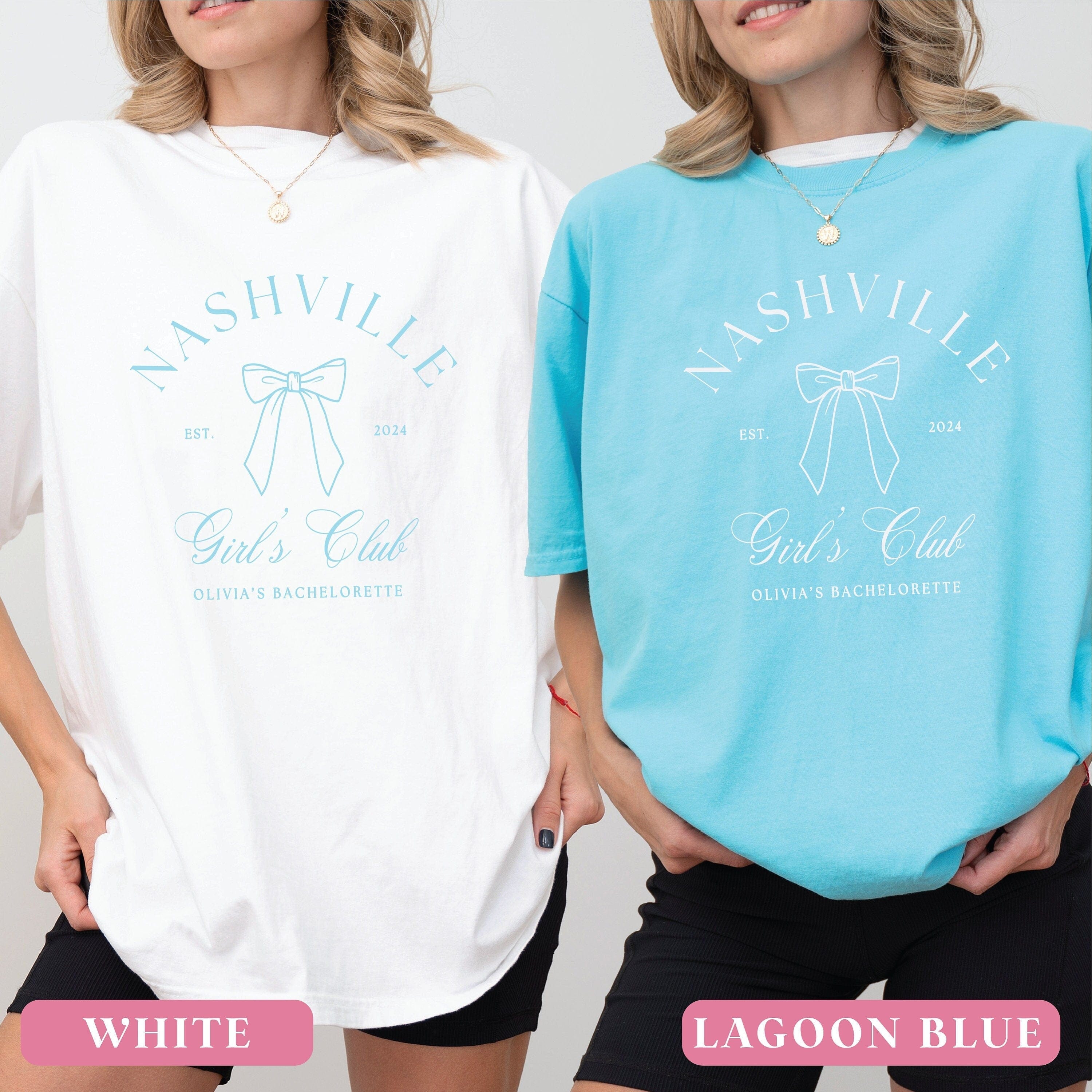 Nashville Girl's Club Bachelorette T-Shirt - T-Shirt Bachelorette DTF