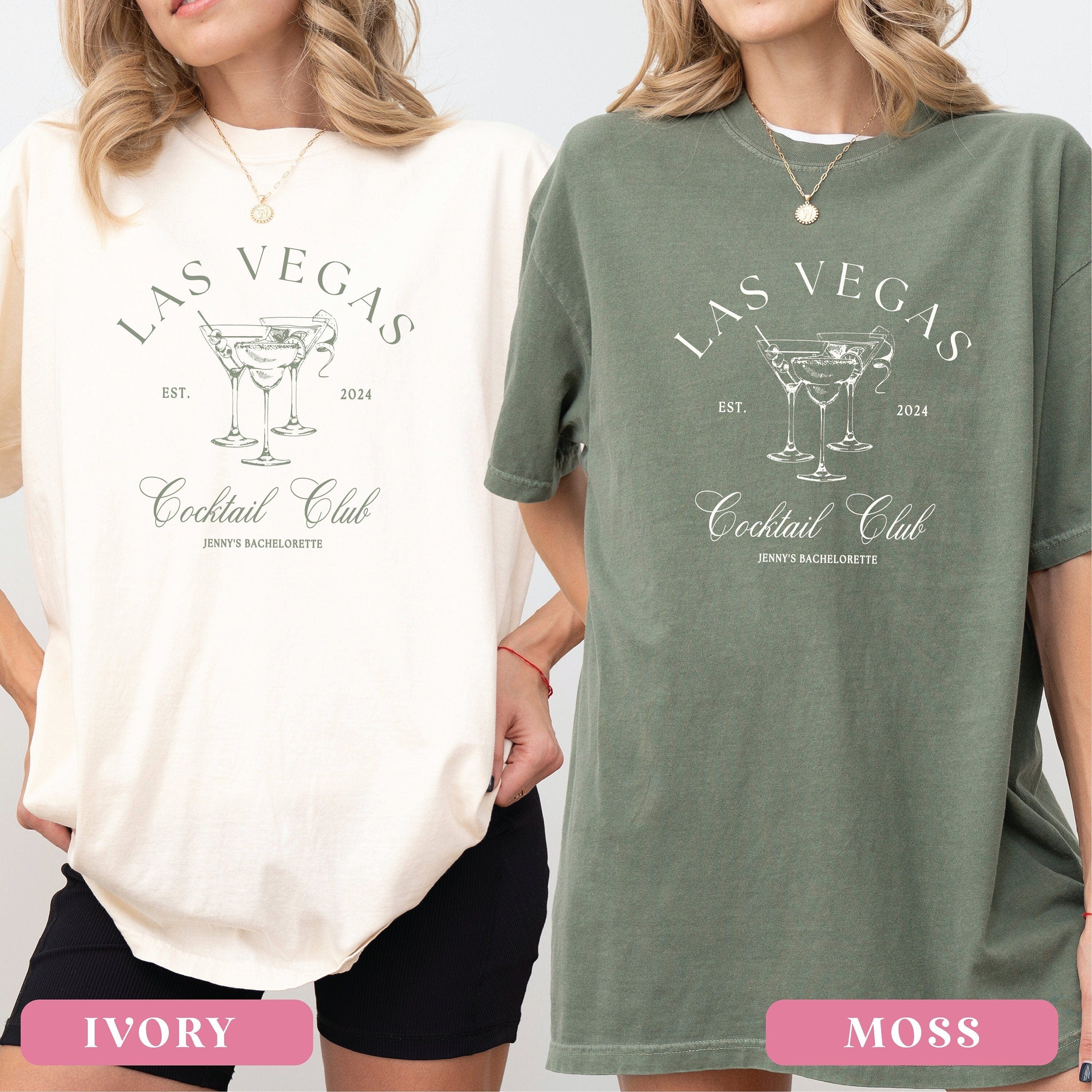Las Vegas Cocktail Club Bachelorette T-Shirt - T-Shirt Bachelorette DTF