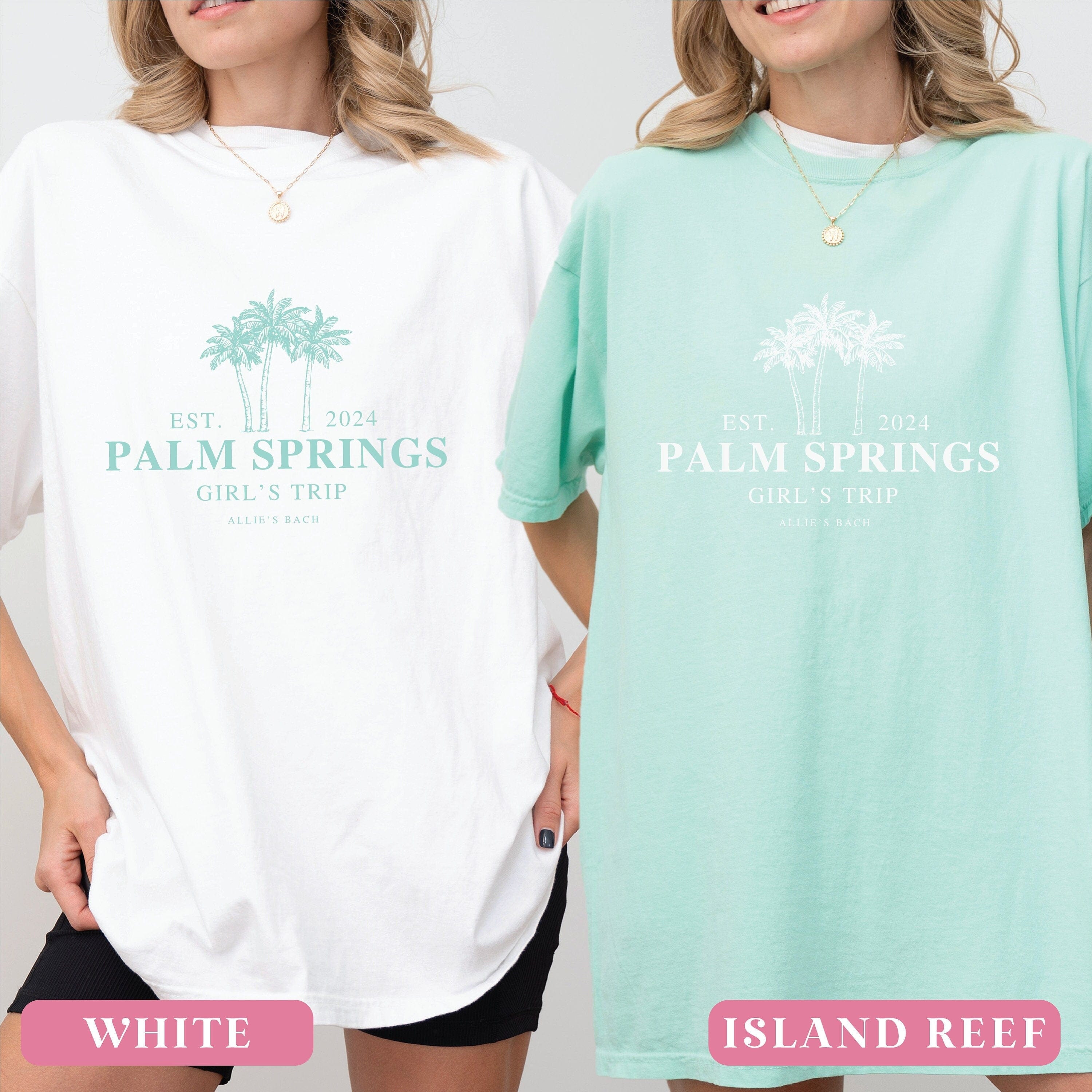Palm Springs Girl's Trip Bachelorette T-Shirt - T-Shirt Bachelorette DTF