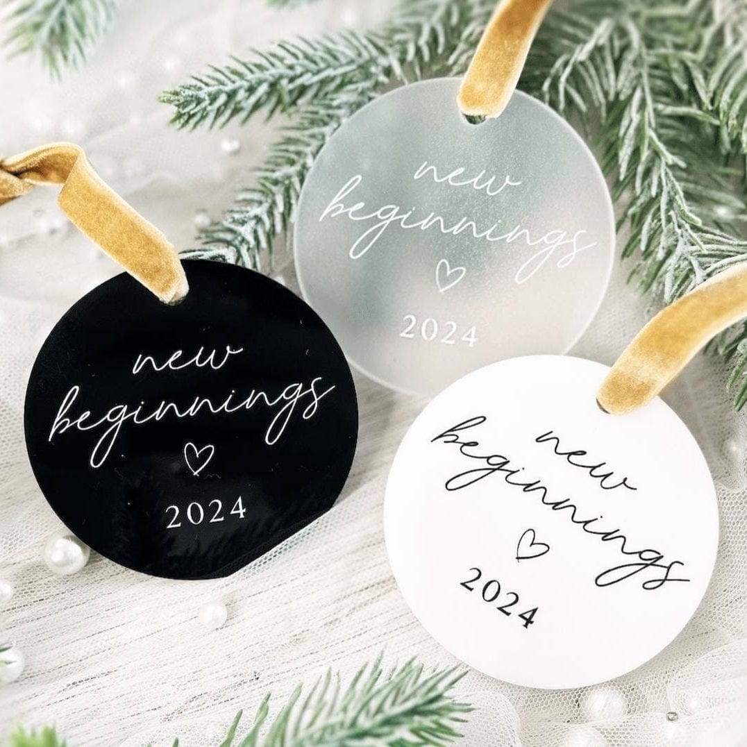 New Beginnings Personalized Ornament