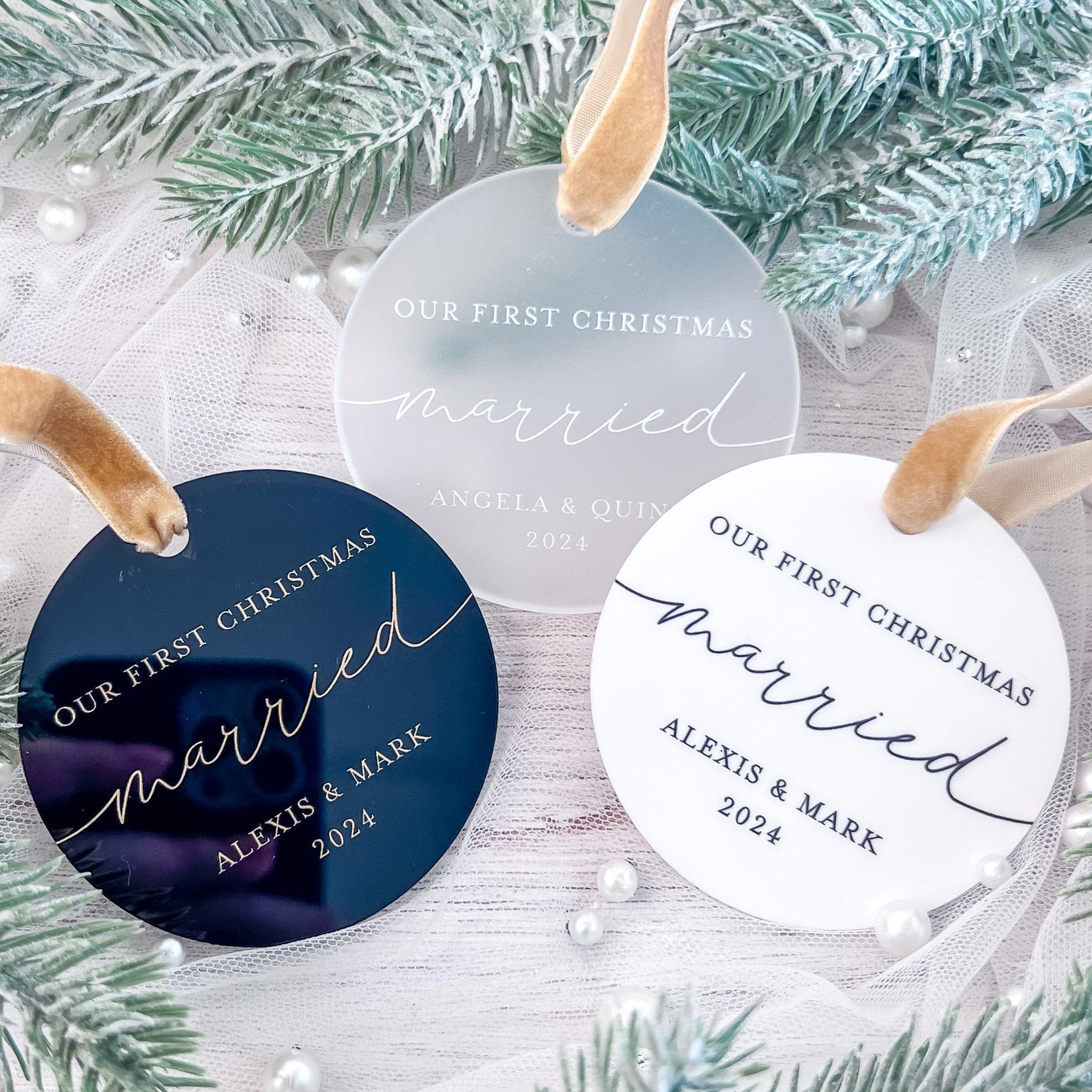 Our First Christmas Married Christmas Ornament