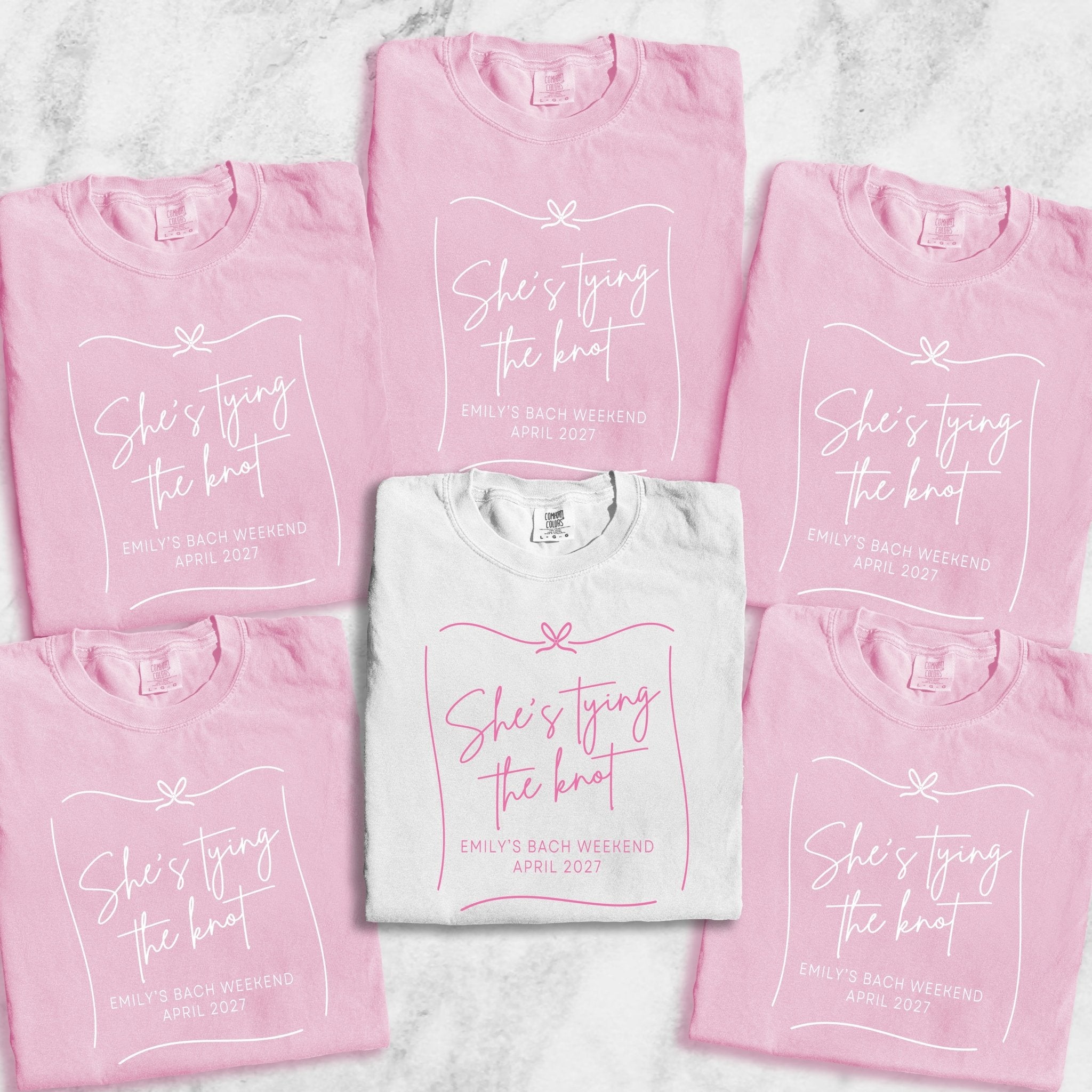 She's Tying the Knot Bachelorette T-Shirt