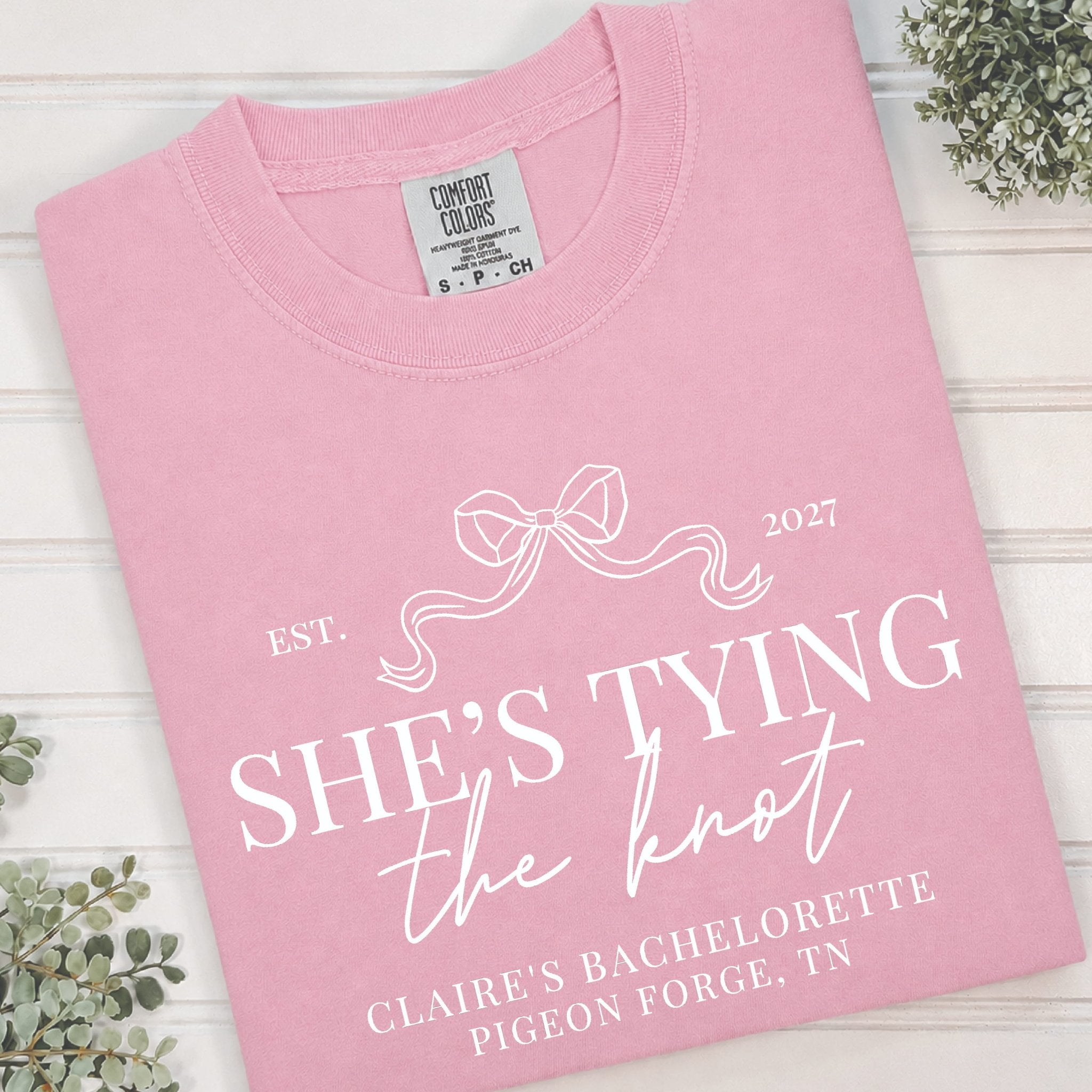 She's Tying the Knot Bachelorette T-Shirt