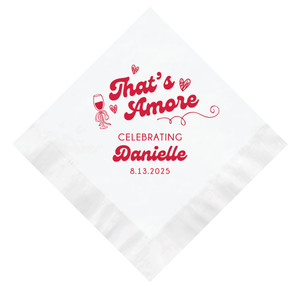 That’s Amore Bridal Shower Napkins