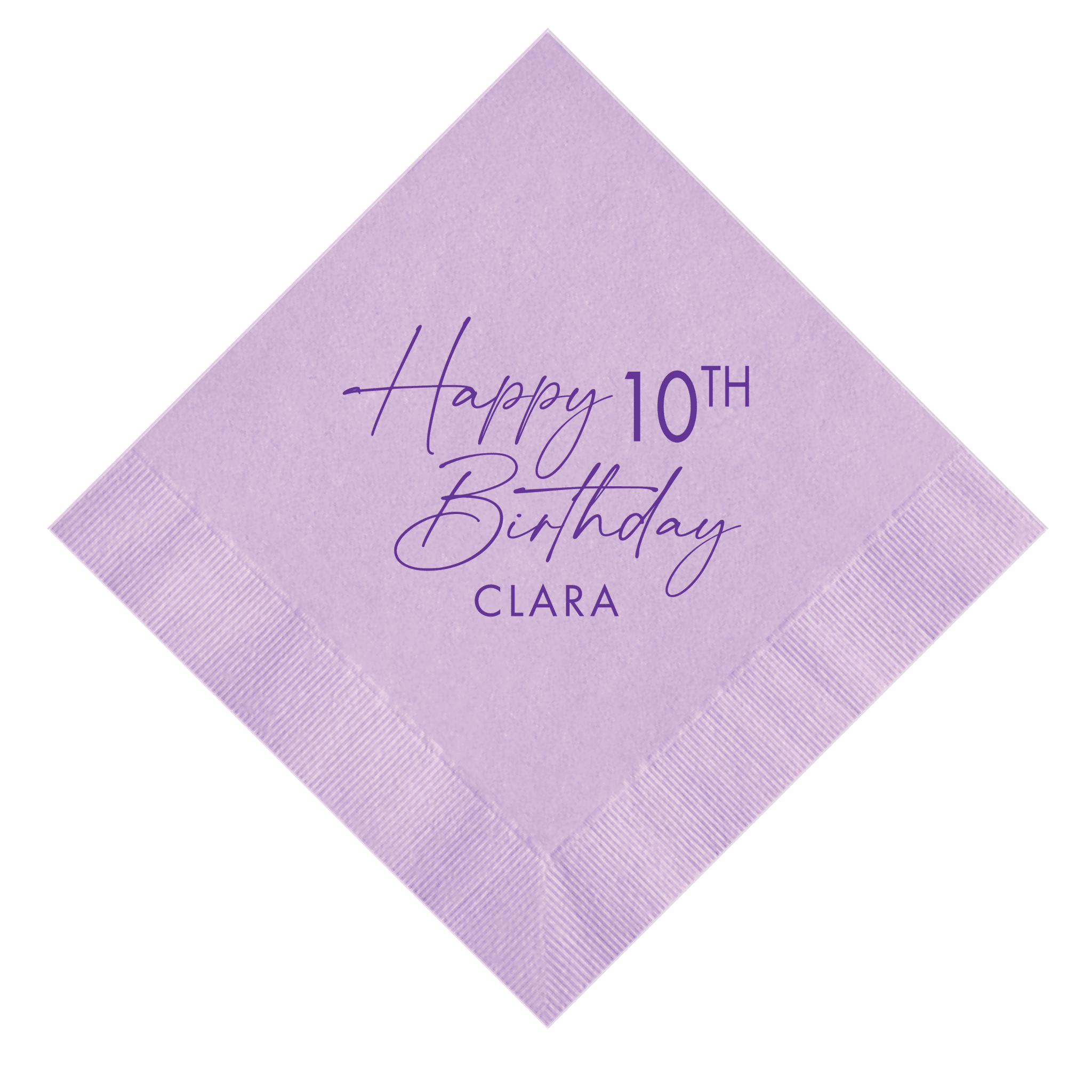 Double Digits Birthday Bash Napkins - Napkins - Foil Stamped
