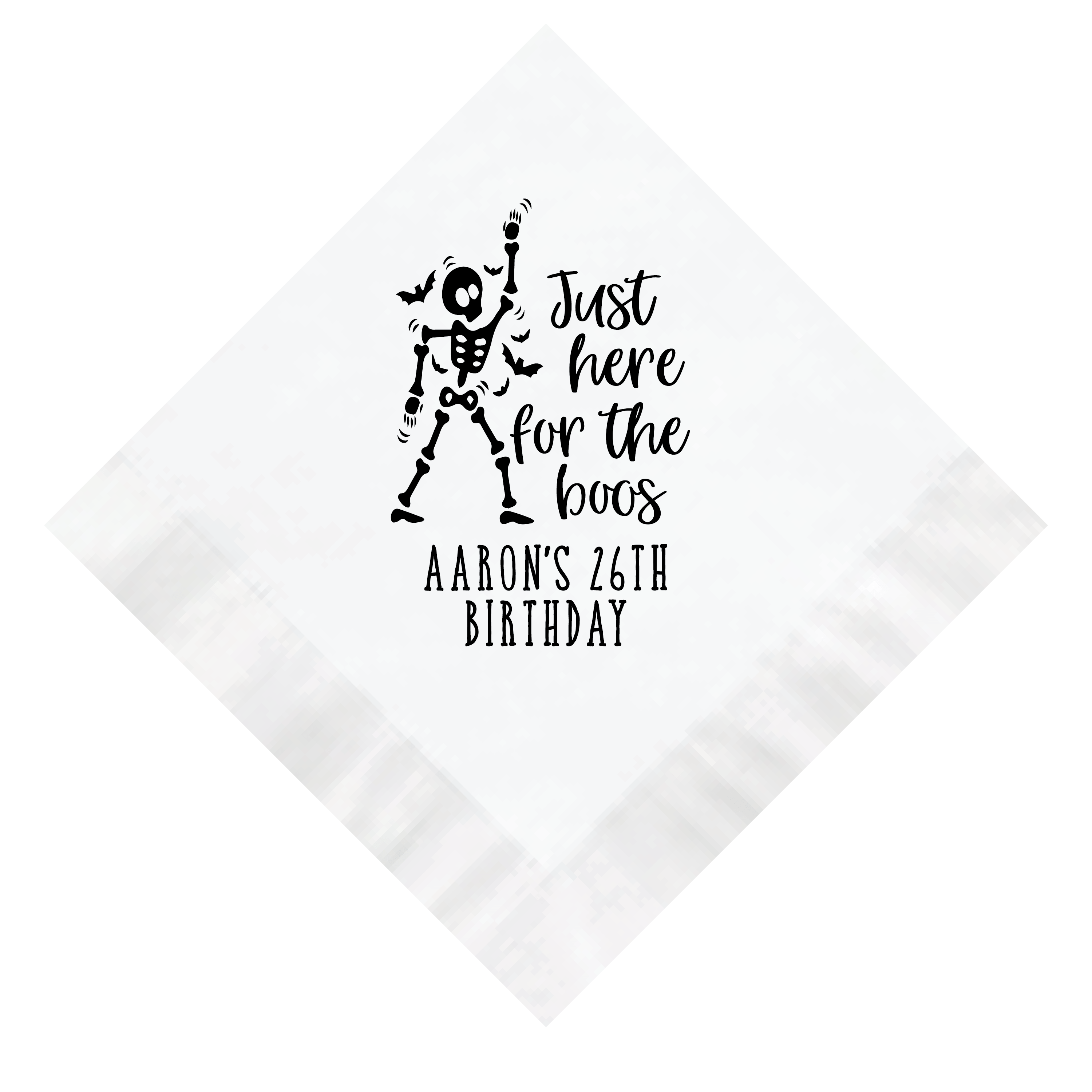 Just Here for the Boos Personalized Napkins