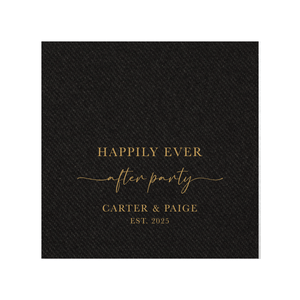 Happily Ever After Party Wedding Reception Premium Uncoined Napkins