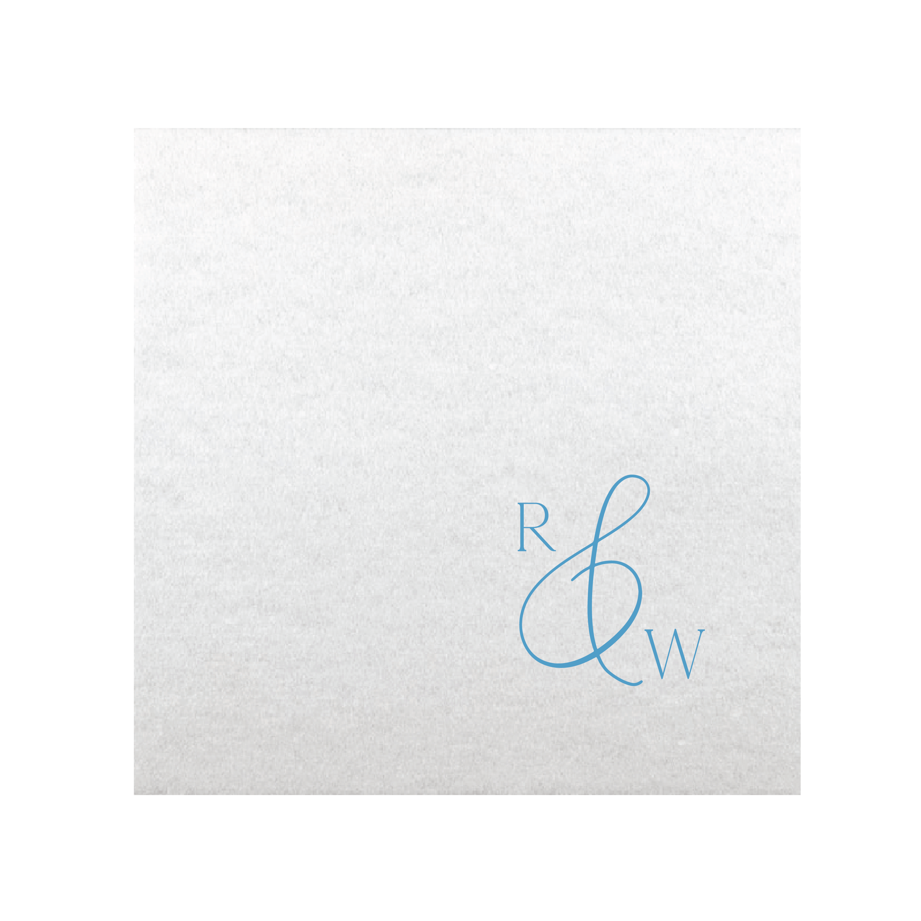 Monogrammed Wedding Premium Uncoined Napkins - Napkins - Linun Foil Stamped