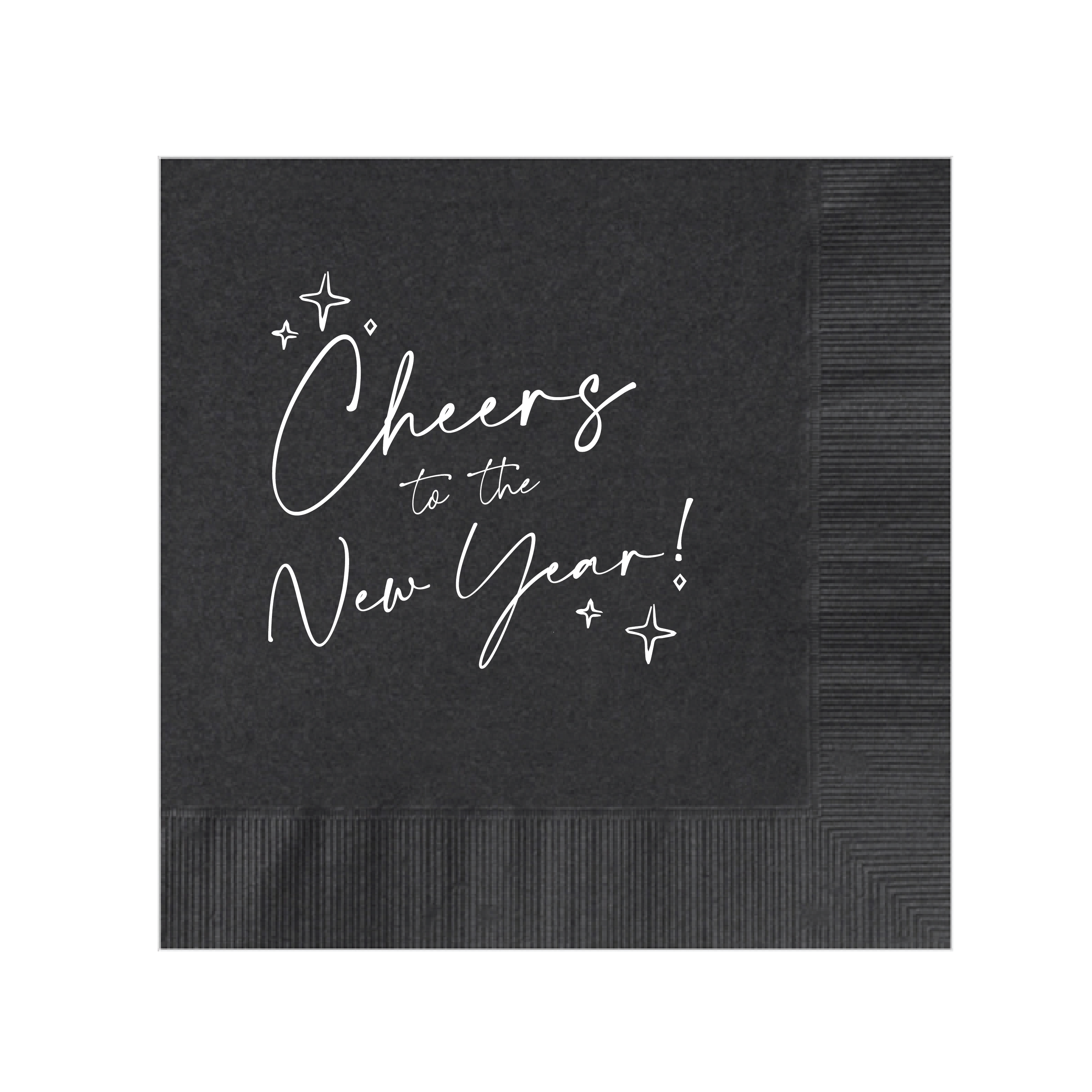 Cheers To The New Year Party Napkins - Napkins - Foil Stamped