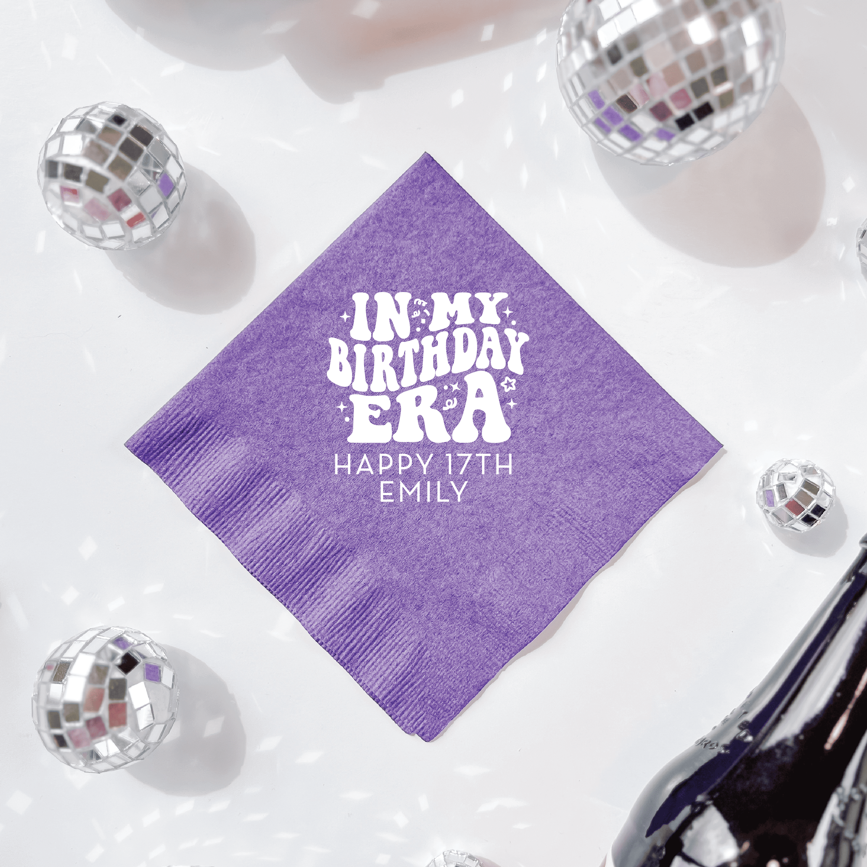 Birthday Era Personalized Napkins - Napkins - Foil Stamped