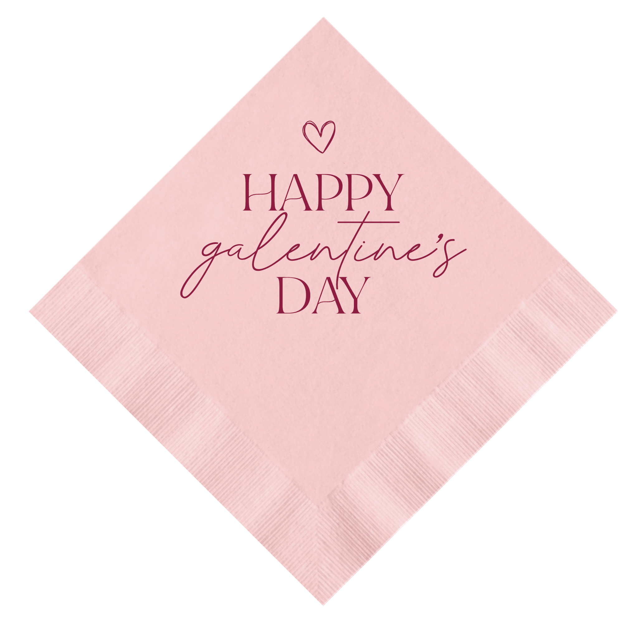 Happy Galentine's Day Party Napkins - Napkins - Foil Stamped