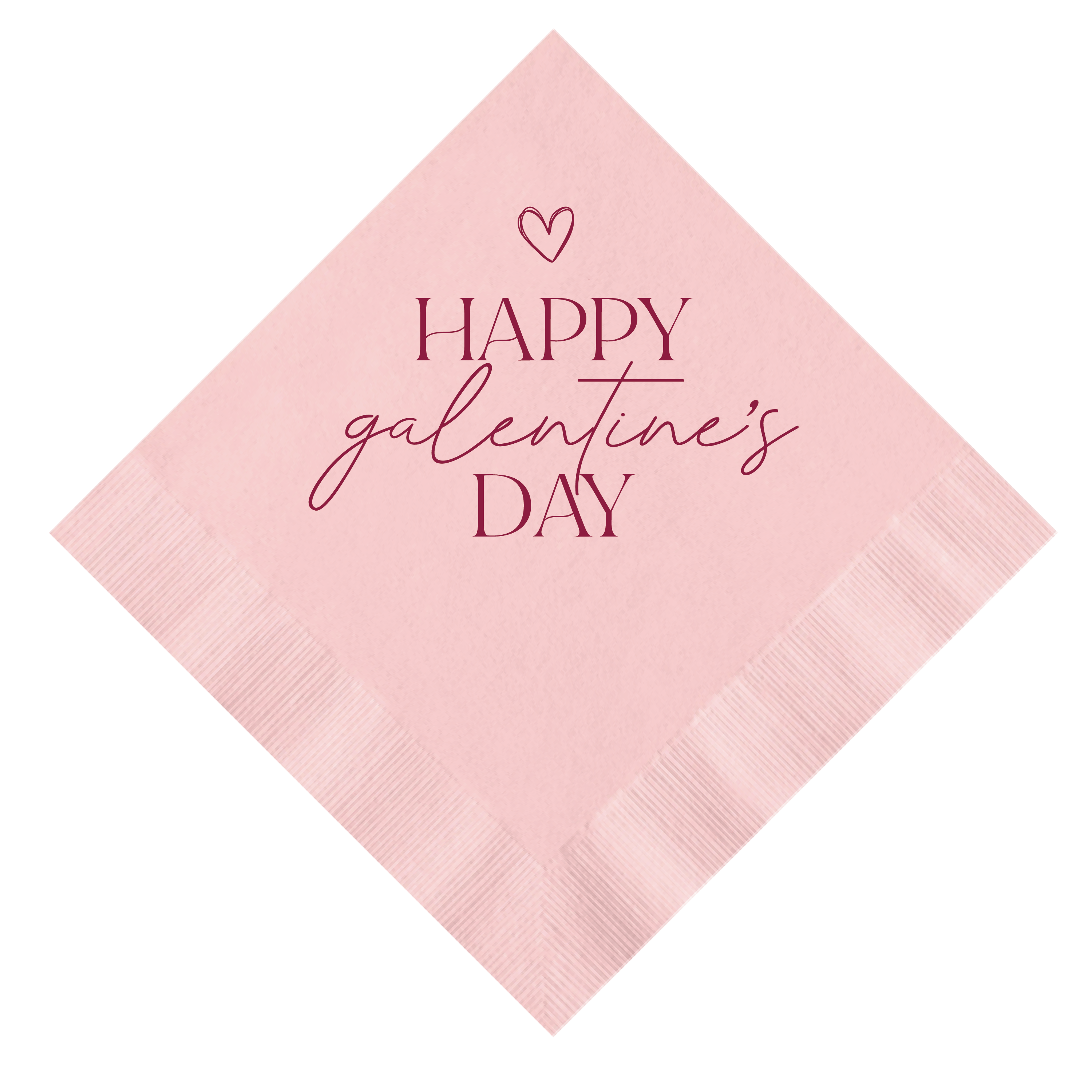 Happy Galentine's Day Party Napkins - Napkins - Foil Stamped