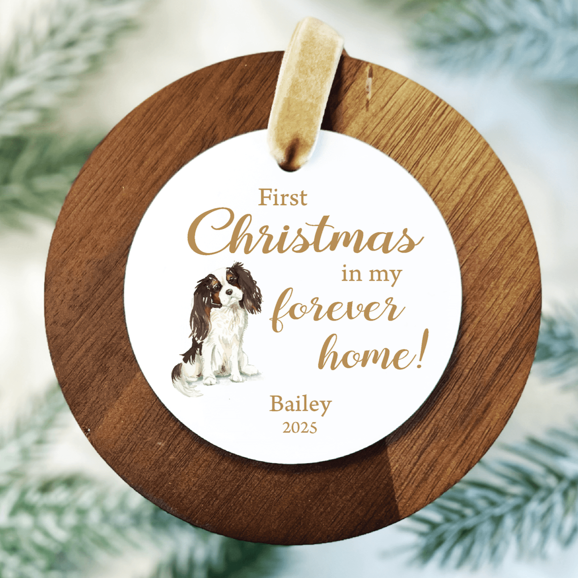 Dogs Forever Home Christmas Ornament