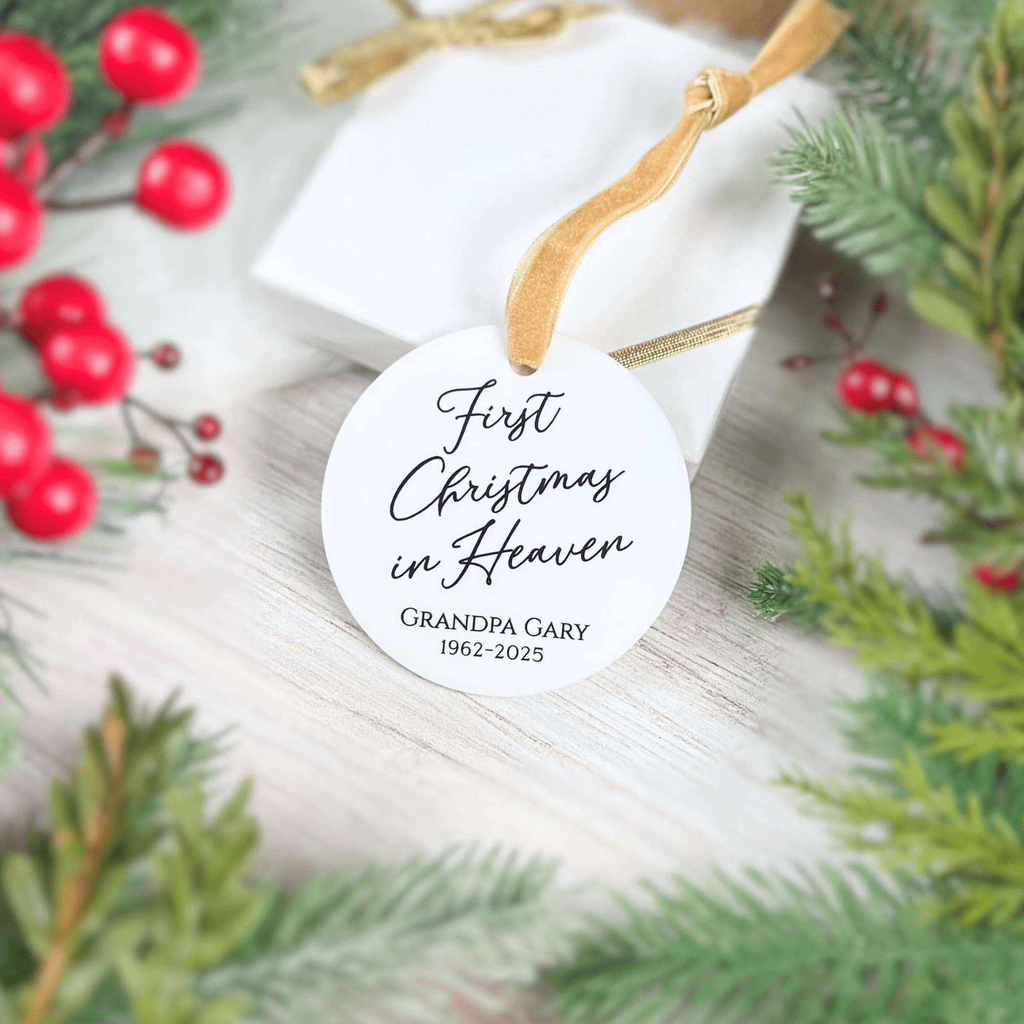 First Christmas in Heaven Memorial Ornament