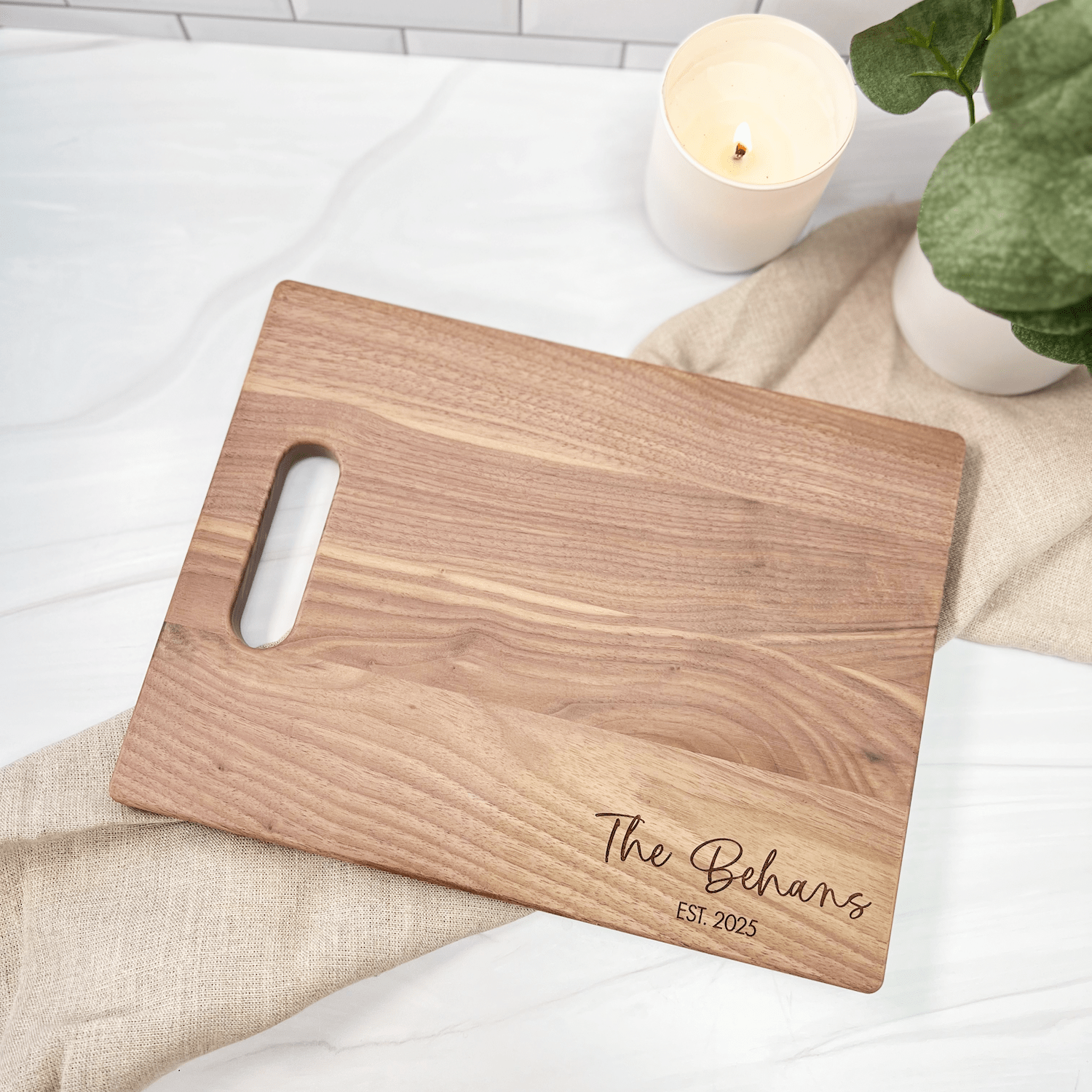 Custom Charcuturie Board with Handle (Small) - Cutting Board