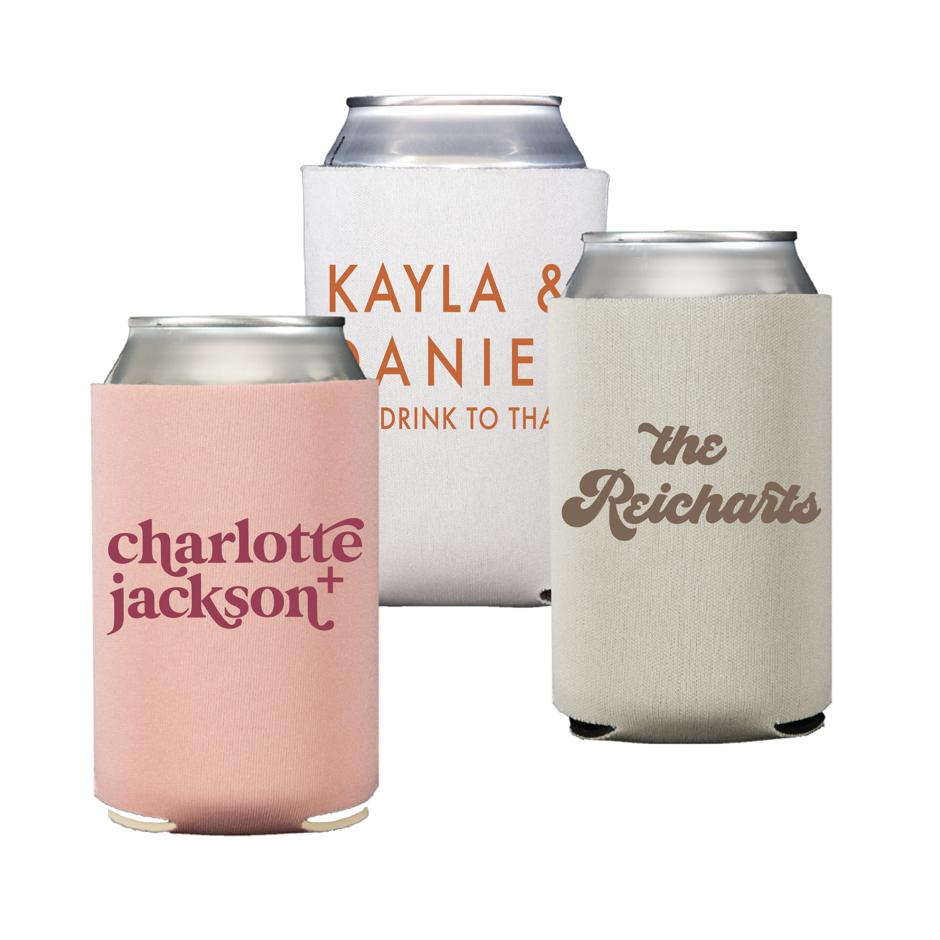 Retro Wedding Can Cooler - Can Cooler
