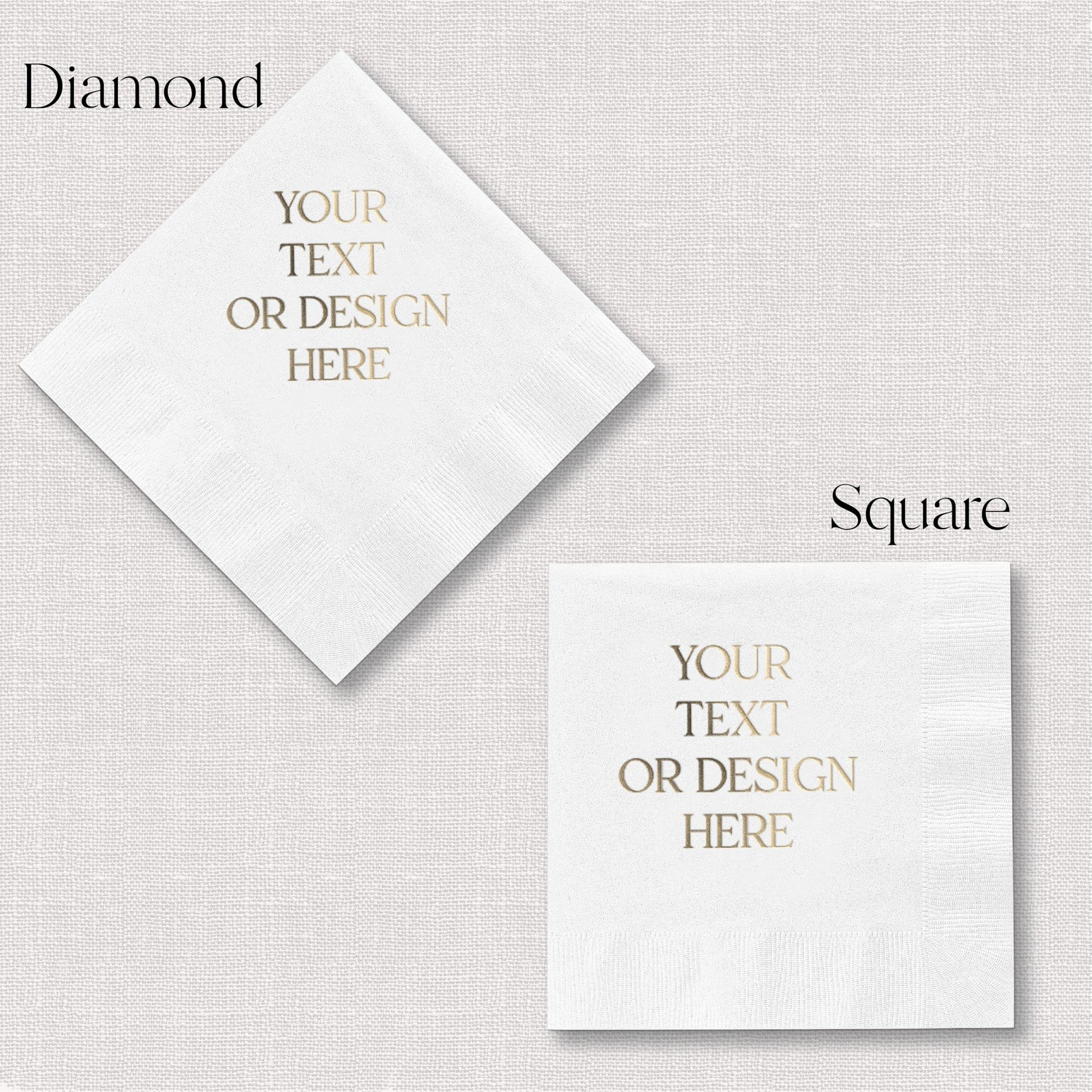 Napkin shape options
