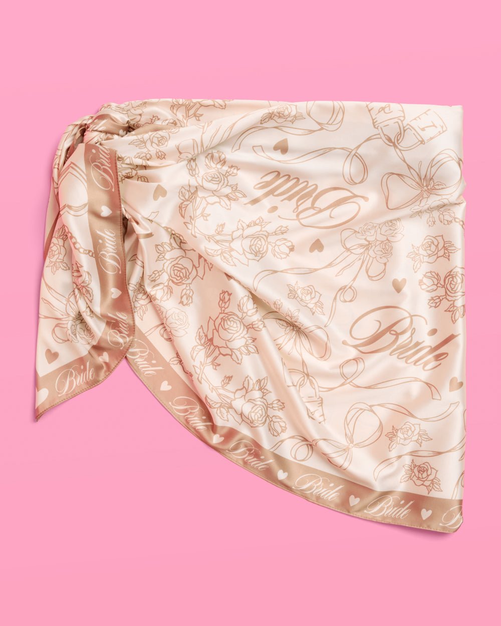 Neutral Bride Sarong satin printed sarong — additional view