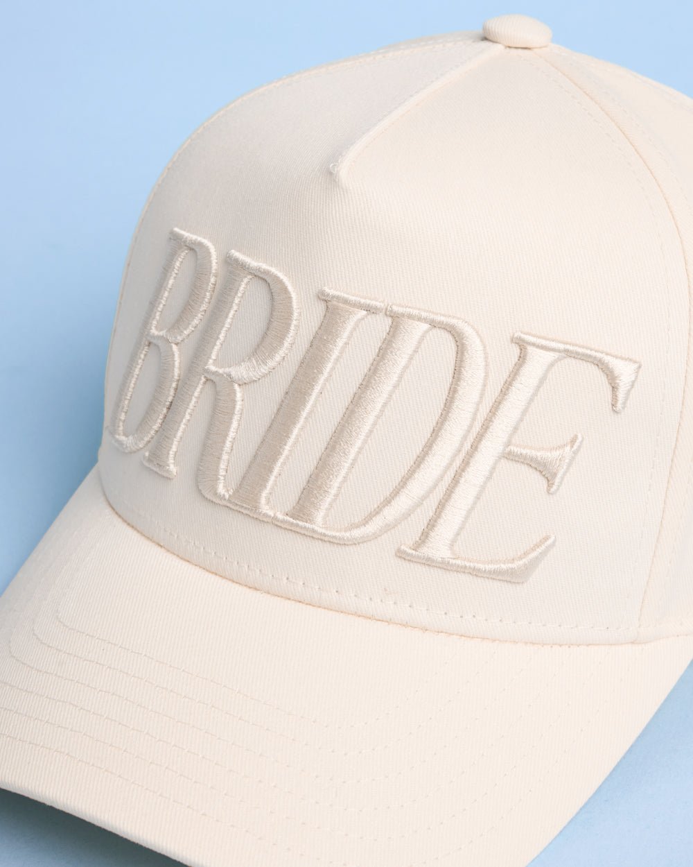 Neutral Bride Trucker Hat embroidered hat — additional view