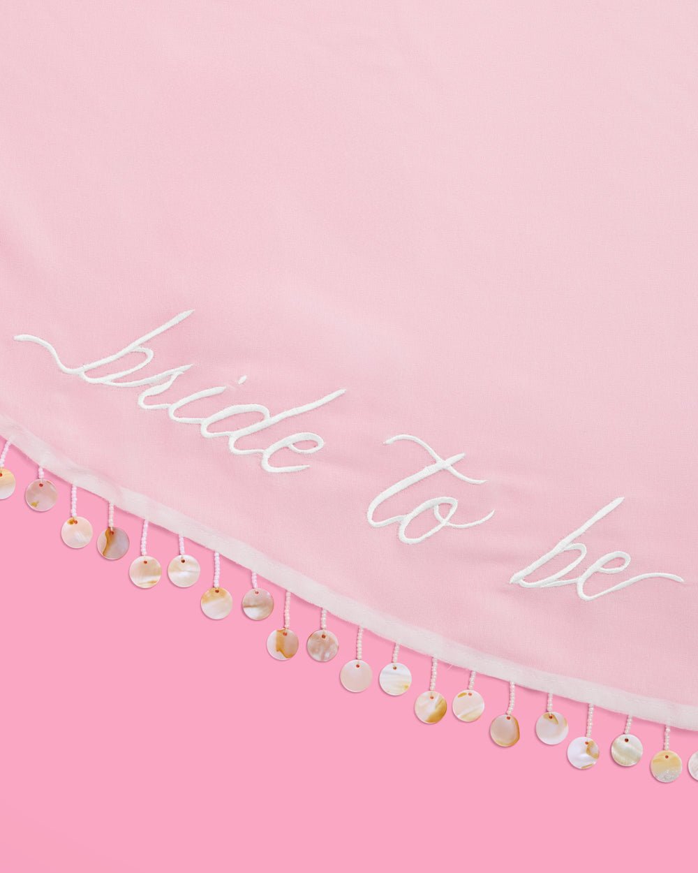 White Bride beach sarong coverup — detail view