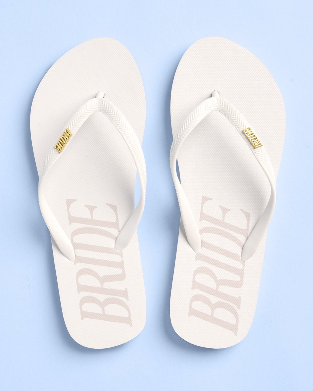 Bride Flip Flops rubber flip flops — additional angle