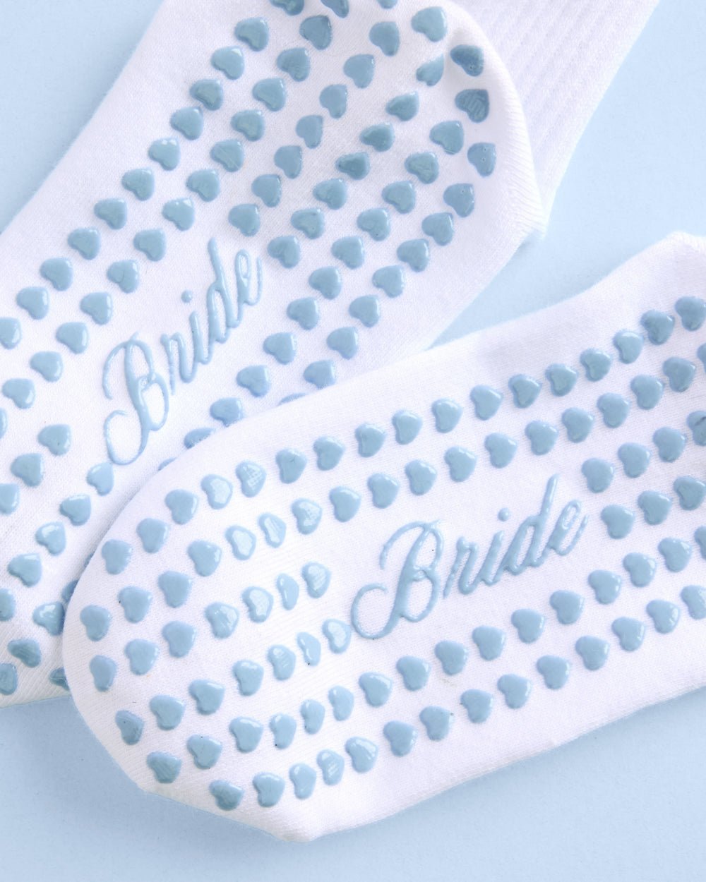 Bride Pilates Sock grippy crew sock — detail view